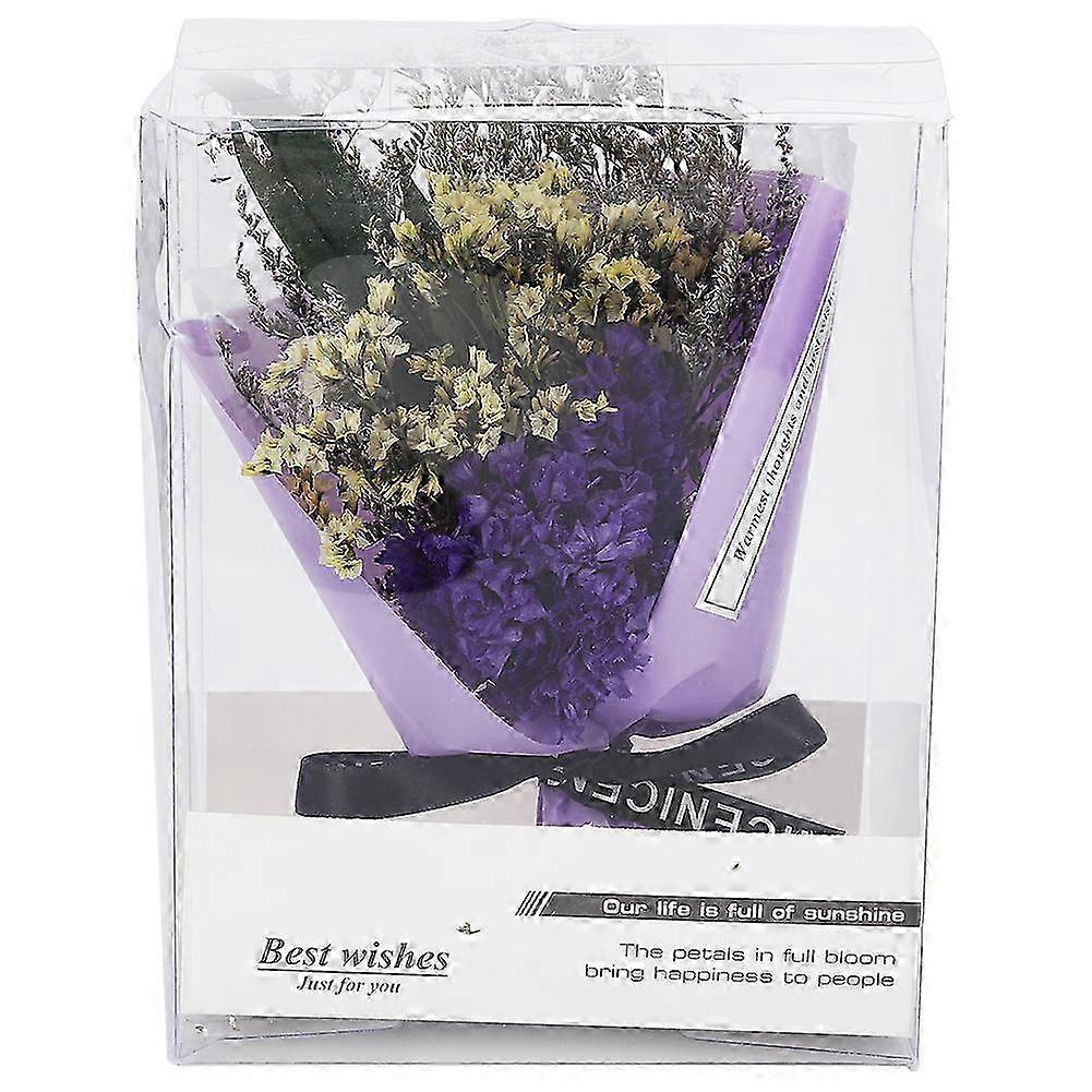 Valentine's Day Artificial Gypsophila Flower Bouquet in Gift Box - Elegant Home Decoration for Romantic Gifts & Special Occasions