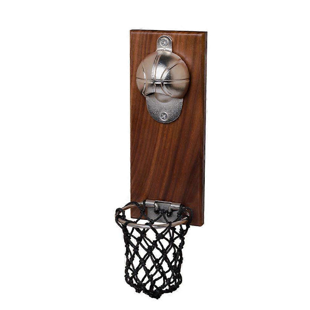 Basketball Design Alloy Bottle Opener Wall Mounted Drink Accessory Space Saving Kitchen Gadget for Home and Travel Use