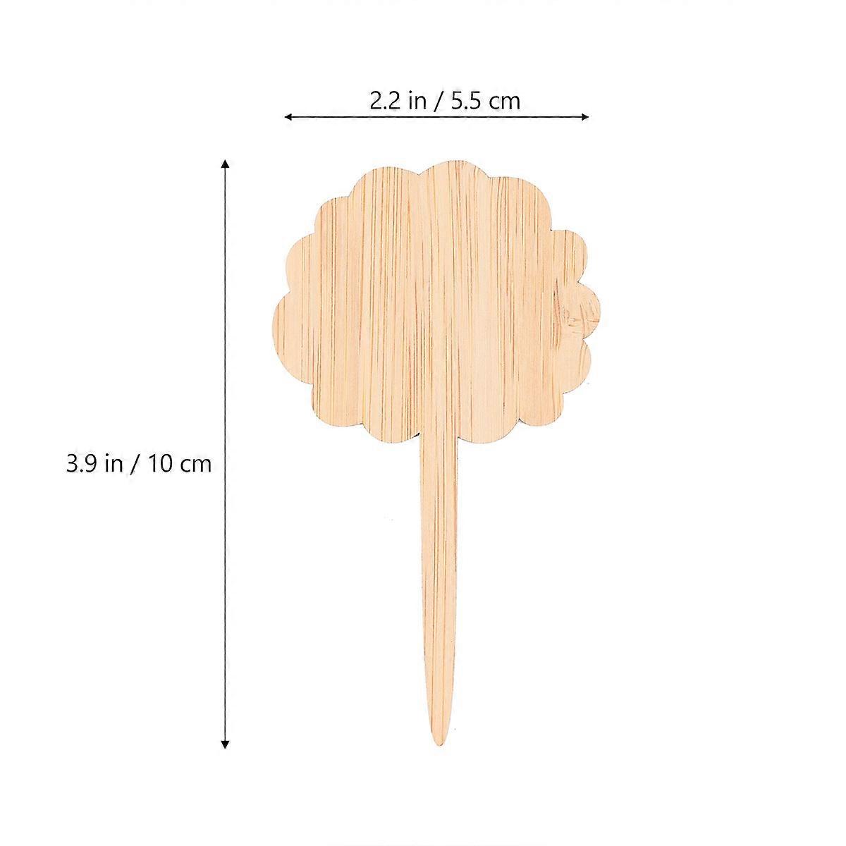 30PCS Light Brown Synthetic Material Plant Tags for Home Use with Durable Gardening Labels