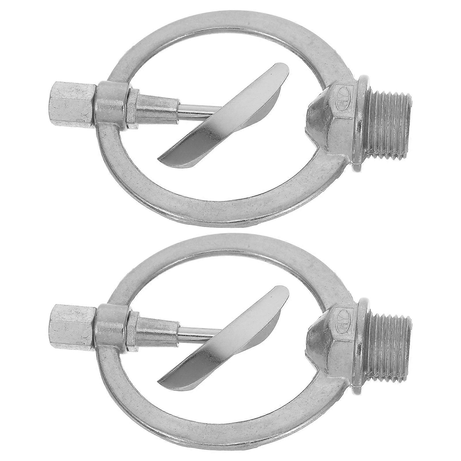 Automatic Rotating Sprinkler for Garden Use with 360 Degree Coverage Made of Zinc Alloy Silver Color