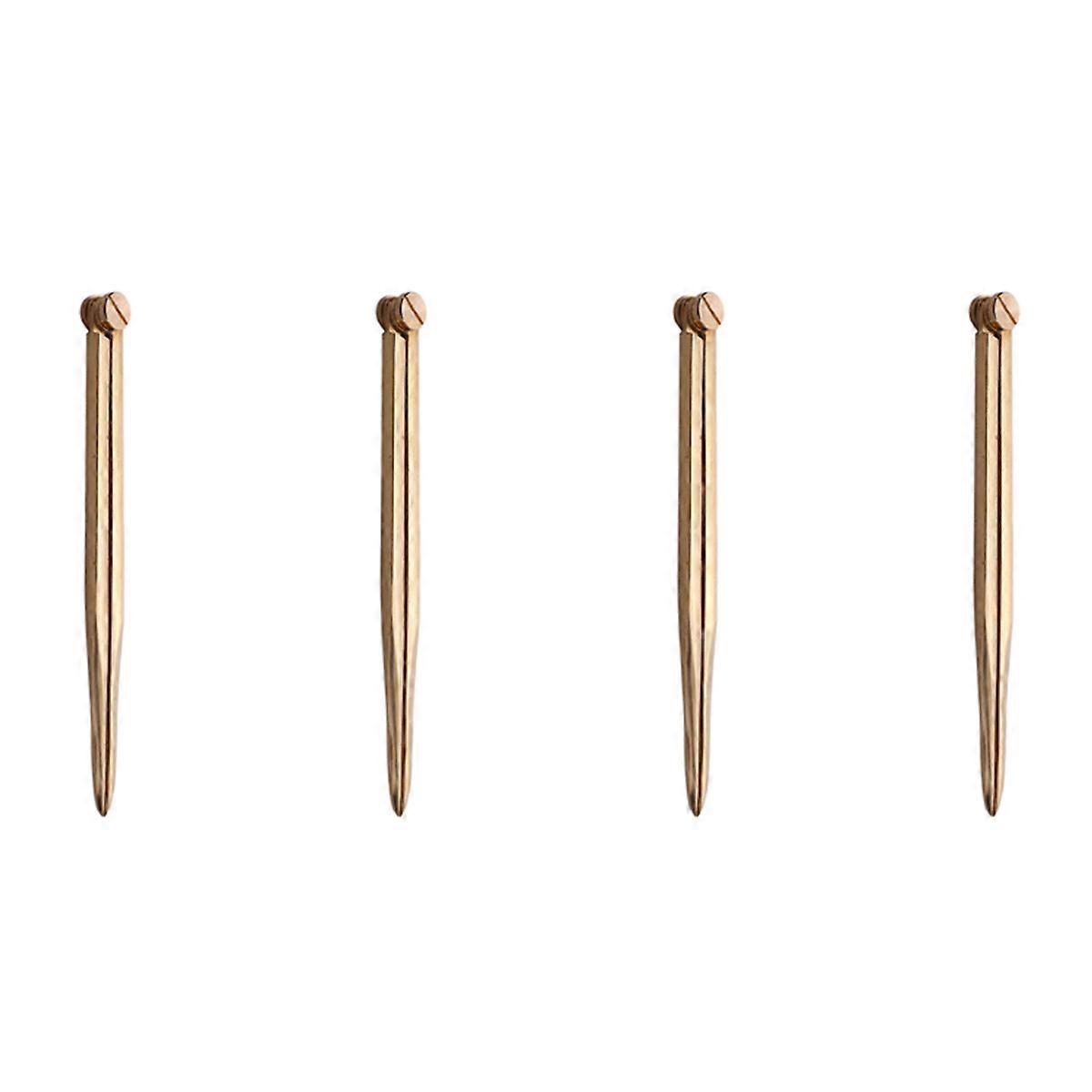 4 Pcs 168mm Nautical Chart Straight Divider Solid Brass Marine Dividing Tool No Rust for Architects