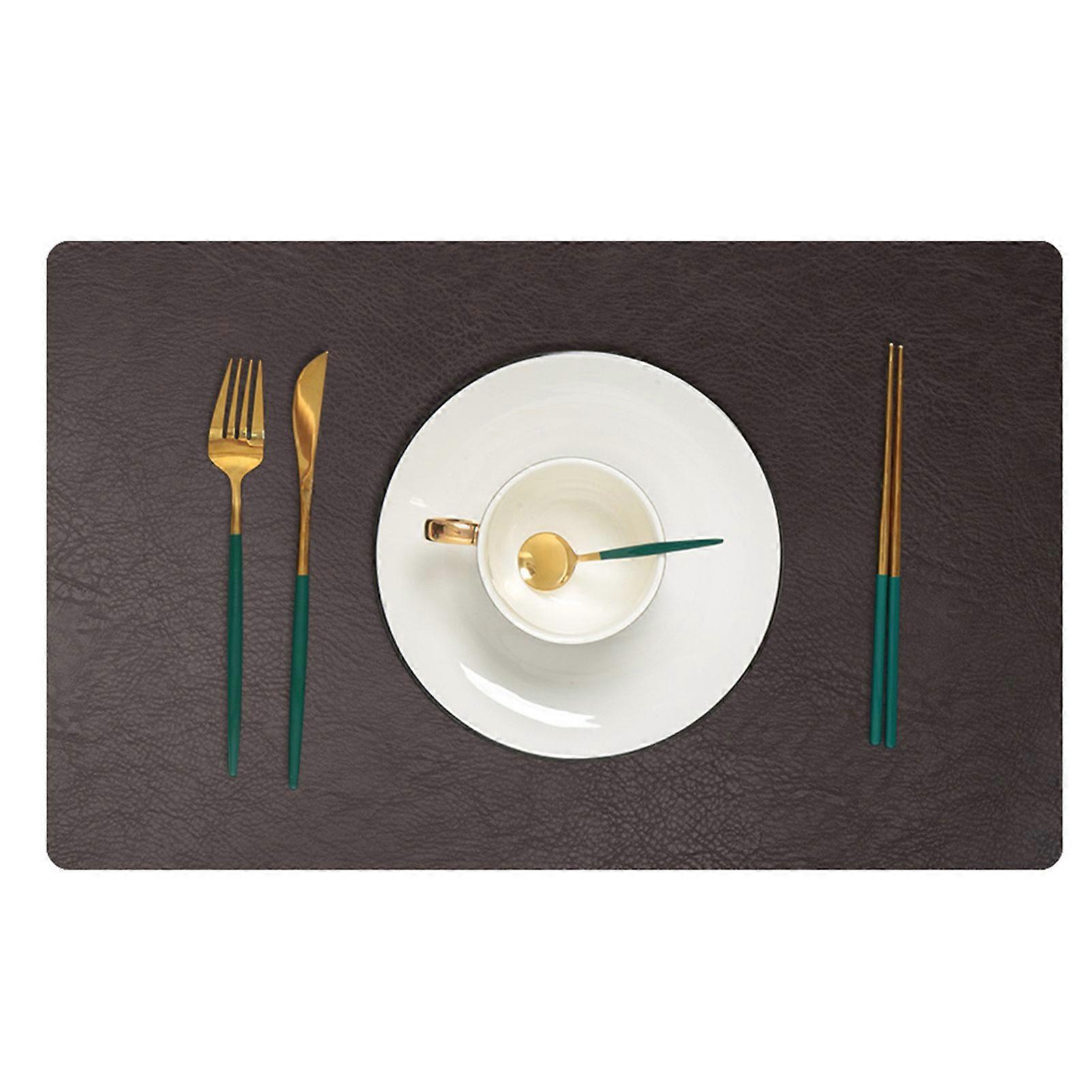 Modern Rectangular Placemats Heat Insulation Spill Proof Anti-scalding Non-Slip Decorative Place Mats for Kitchen