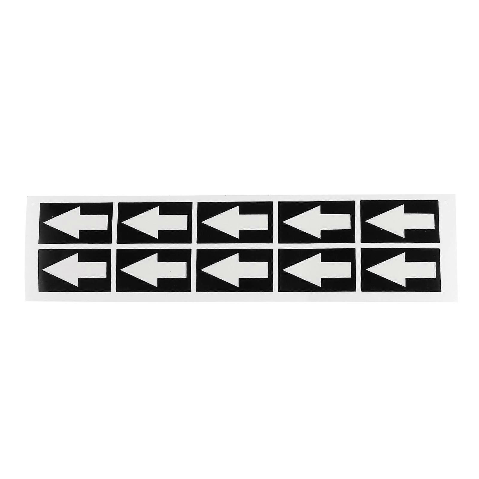 Easy To Stick Arrow Direction Indicator Sticker 10Pcs With Strong Adhesion For Caution In Community Center Warehouse Office Gym