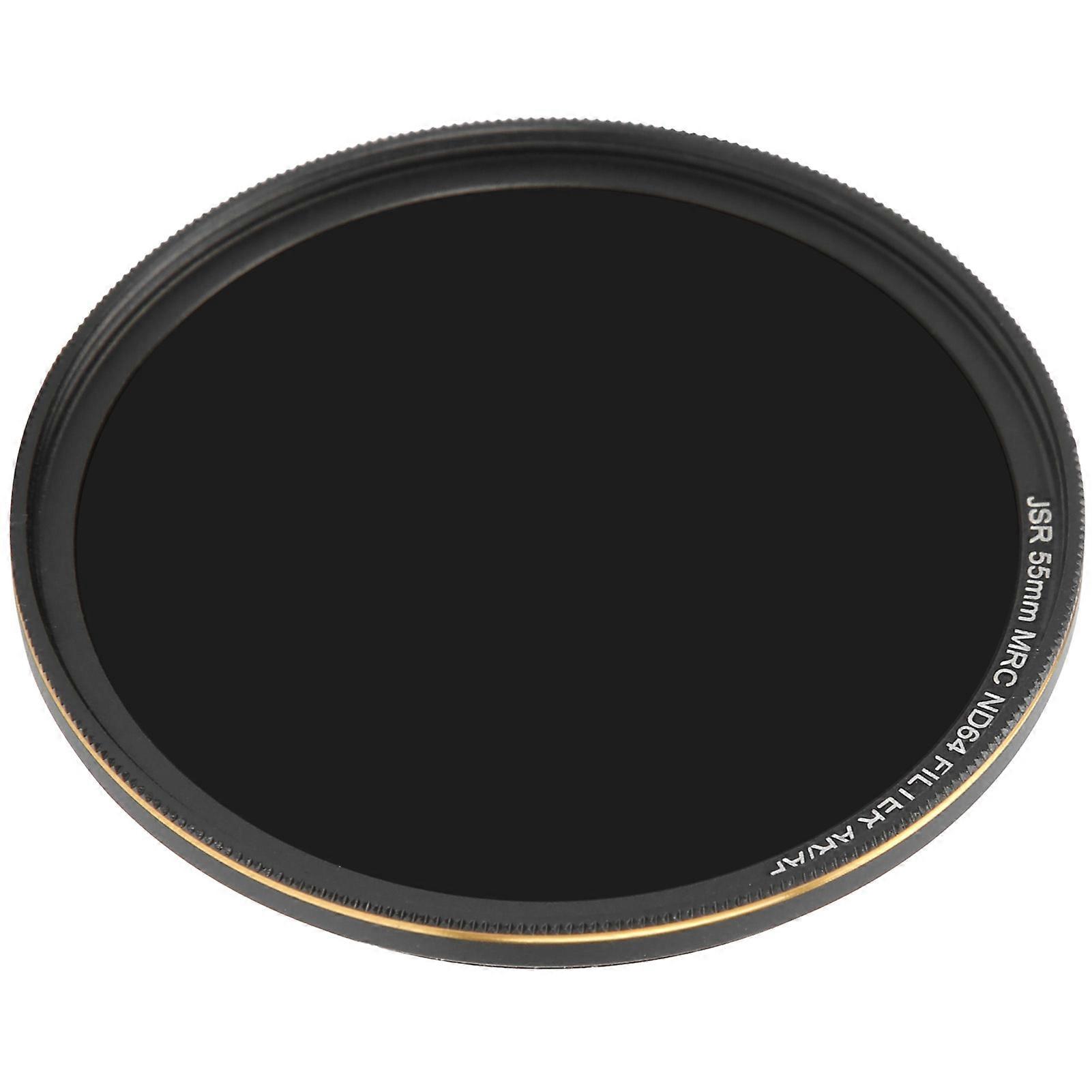 Junestar ND Filter MultiLayer Coating Neutral Density ND64 Waterproof Ultrathin Filter for Camera(55mm(JSR-5420) )
