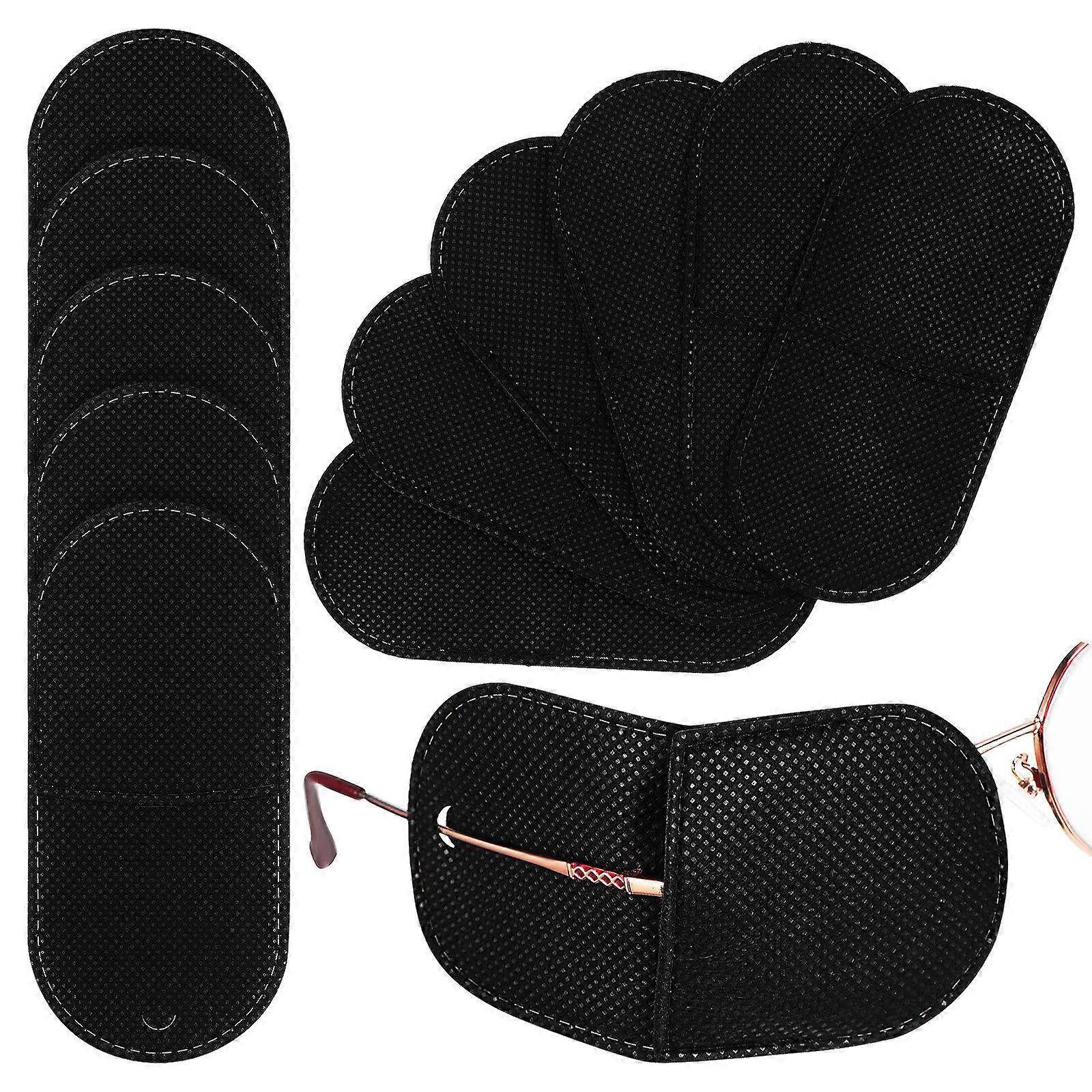 Eye Patches Reusable Glasses Eye Patches Children Adults Full Eye Coverage Non Woven Fabric Oval Shape 12Pcs