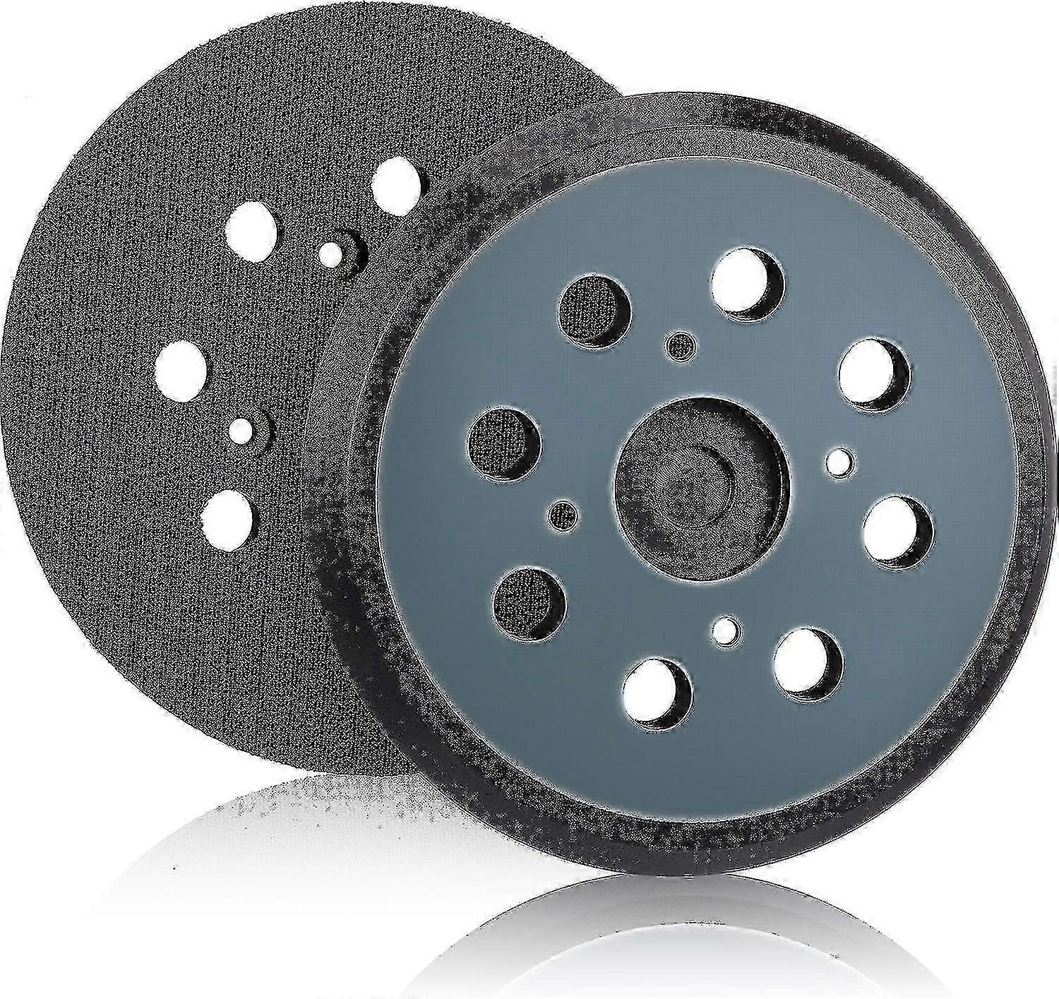 Hook and loop sanding pad for sander, 125mm 8-hole replacement (2 pieces)