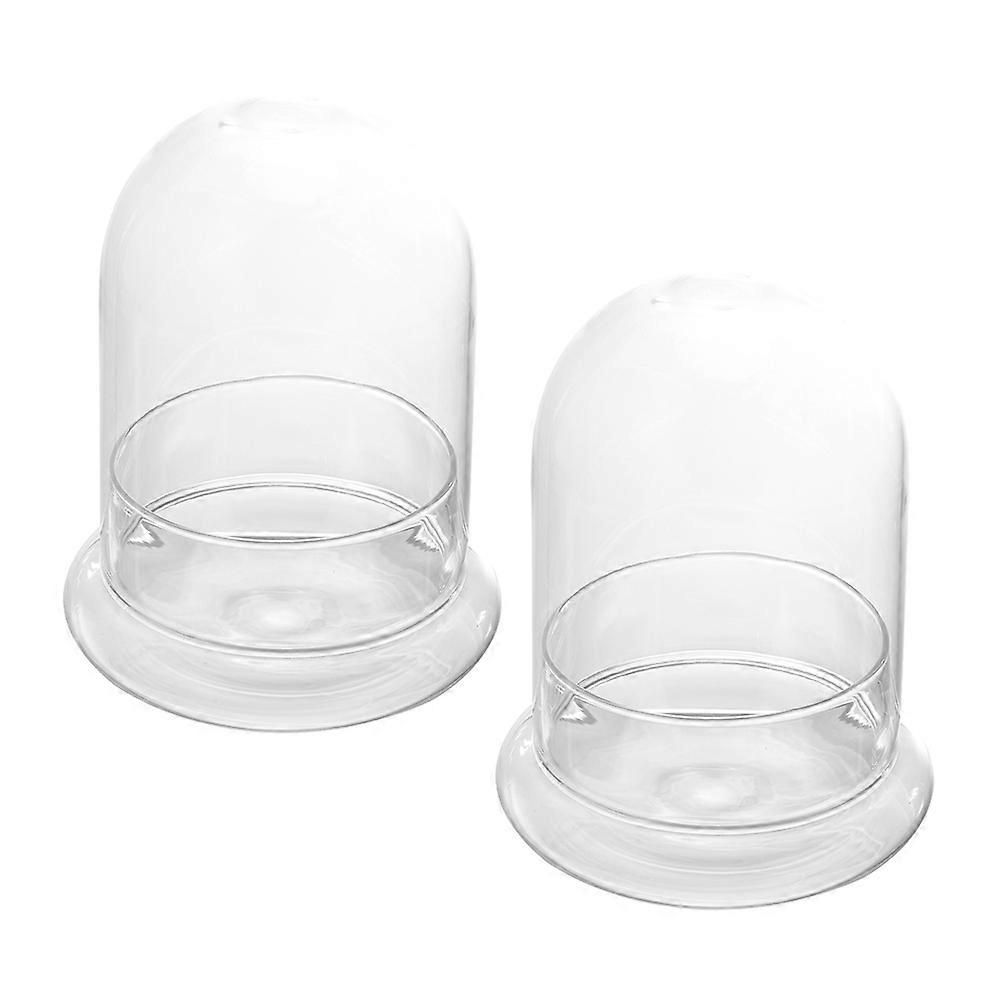 Table Adornment Micro Landscape Container For Diy Micro-Landscape Handmade Gift Storage Holder Transparent 20.00X14.00X14.00cm 2Pcs