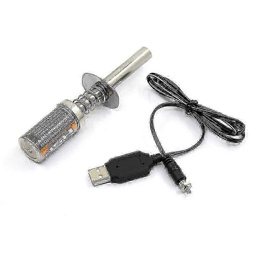 2025 Nitro 1.2 V 1800mah Glow Plug Starter Igniter Usb Charger For Rc Car
