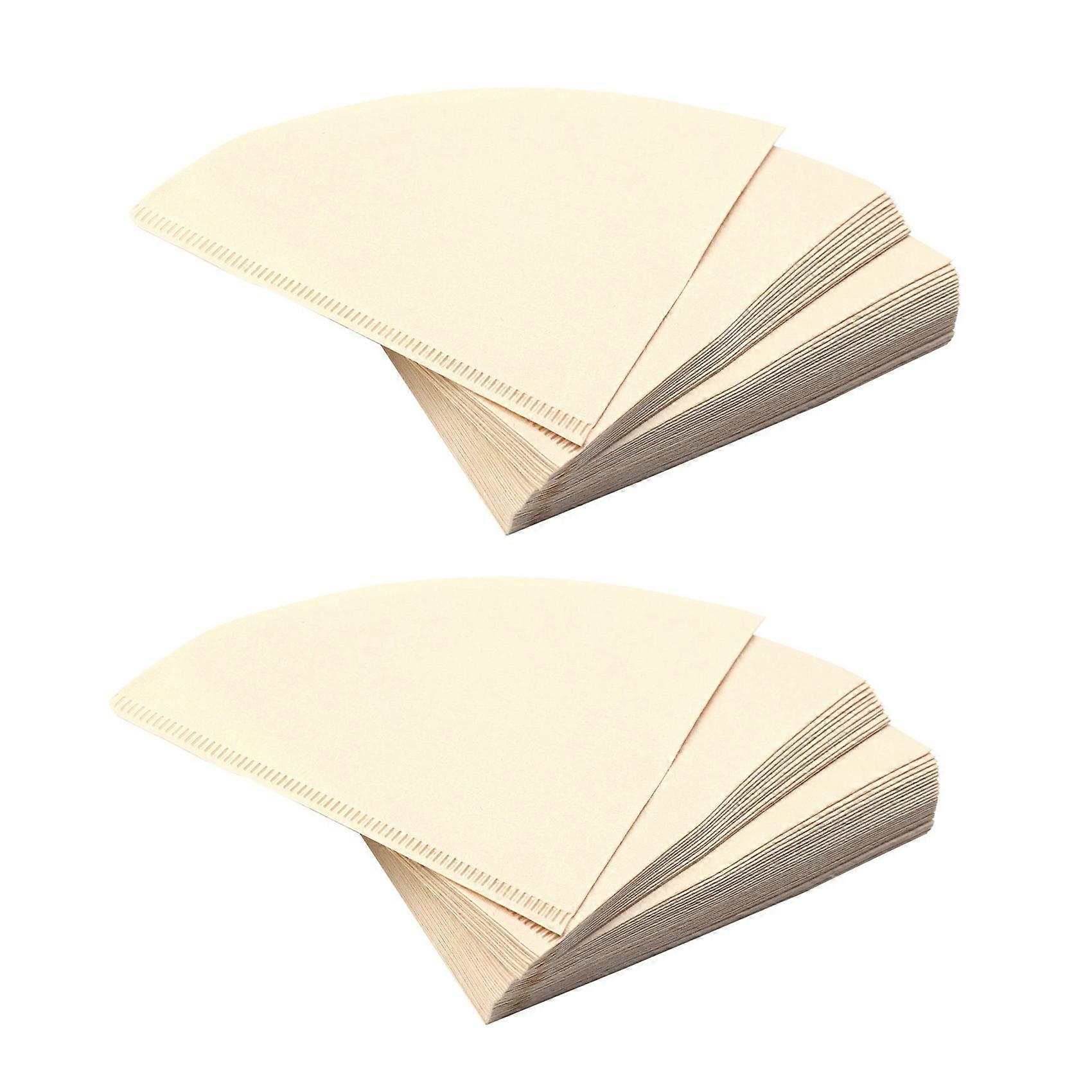 80X Filter Cup Special 102 Coffee Filter Paper Coffee Filter Papers Unbleached Wooden Drip Paper Con