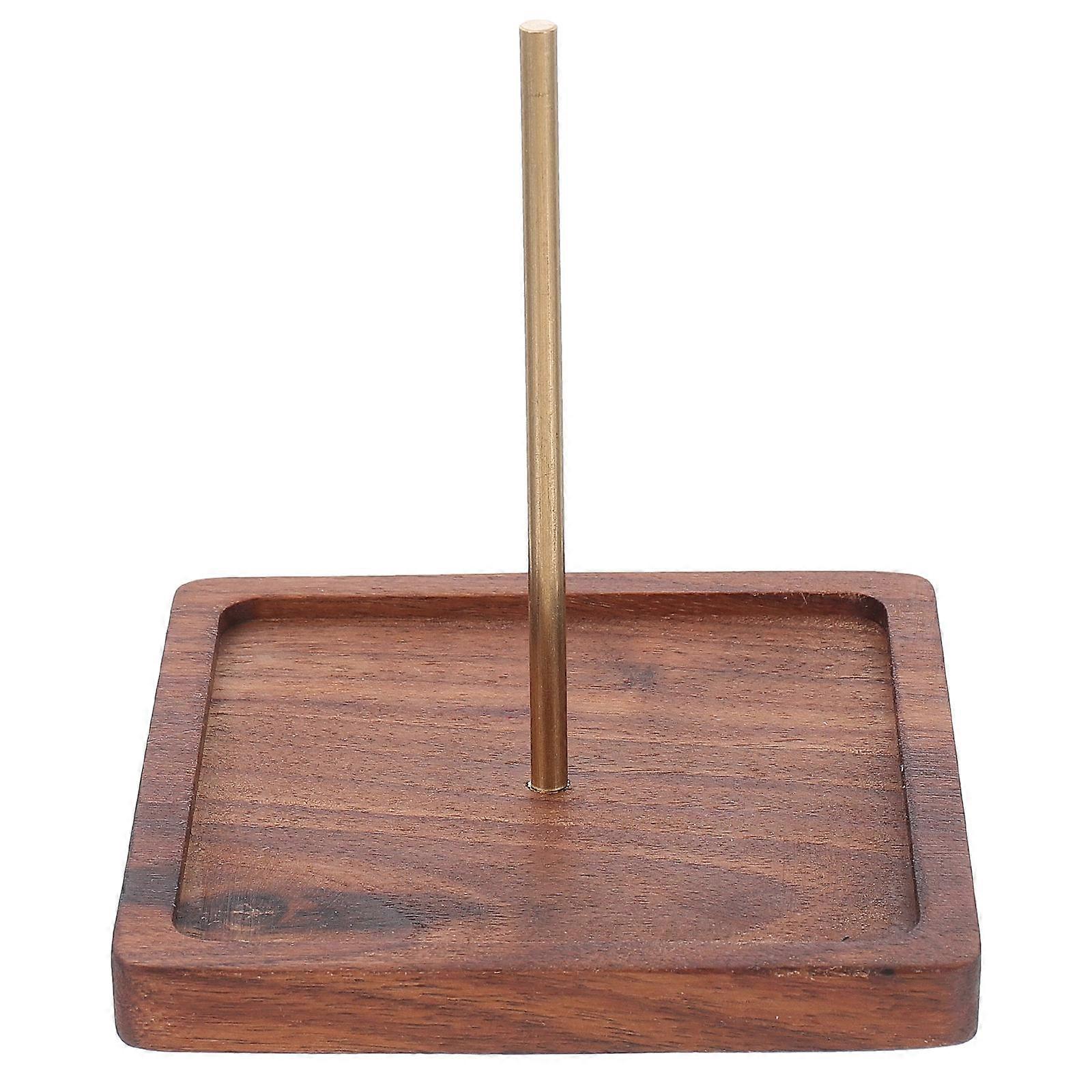 Embroidery Thread Organizer Rack Sewing Thread Holder for Neat Storage, Fine Walnut Finish, Smooth Surface for DIY Crafts and Sewing Projects