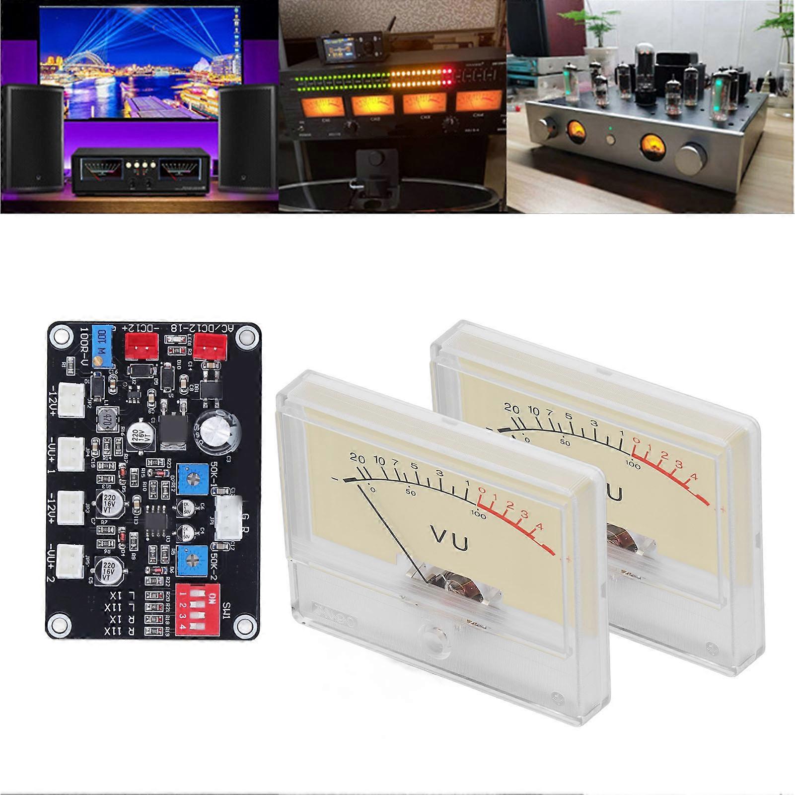 Amplificatore di potenza ad alta precisione VU Meter Preamplificatore Misuratore di livello audio con scheda driver