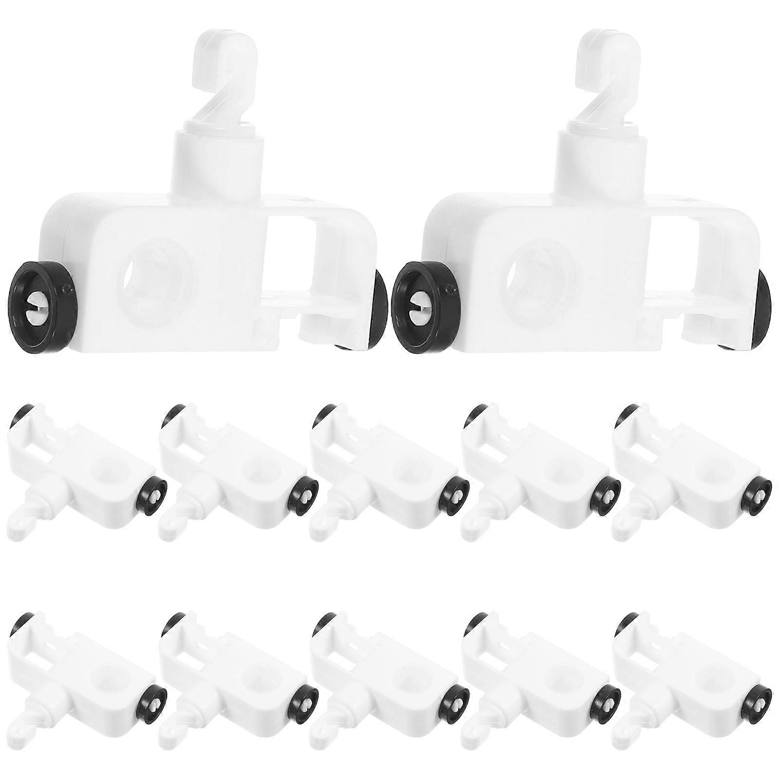 12pcs Vertical Blind Carrier – Smooth Silent Operation, DIY Blinds Accessories for Home, Office & Multi Scene Use