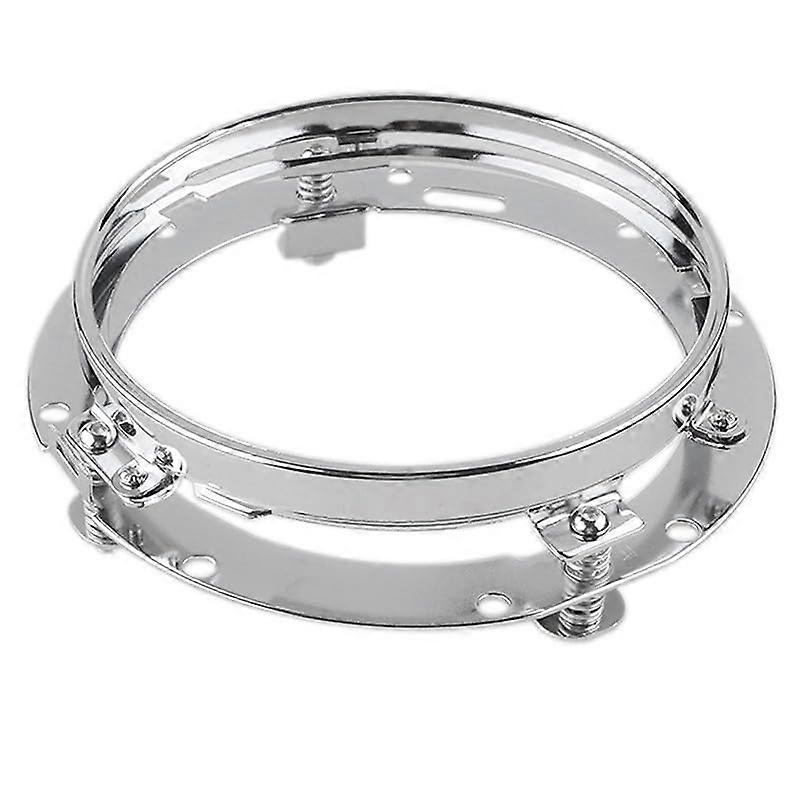 7 Inch Headlight Bracket Mount Adjustable Universal Fit for Motorcycle Scooter Silver