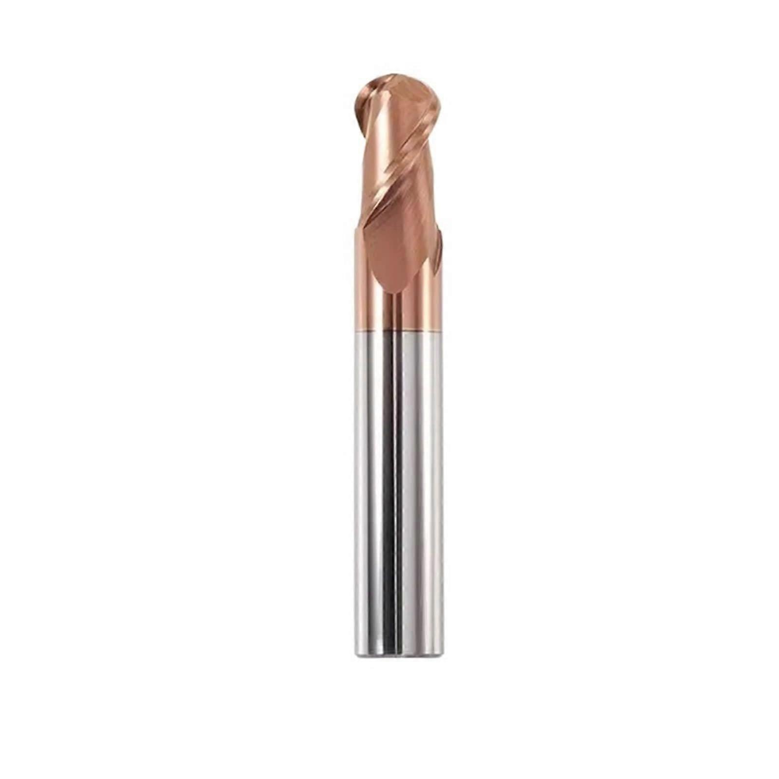 HRC55 ball head carbide end mill R0.5R10 solid carbide CNC router bits 2 flute (R8.0 x 16 x 100)