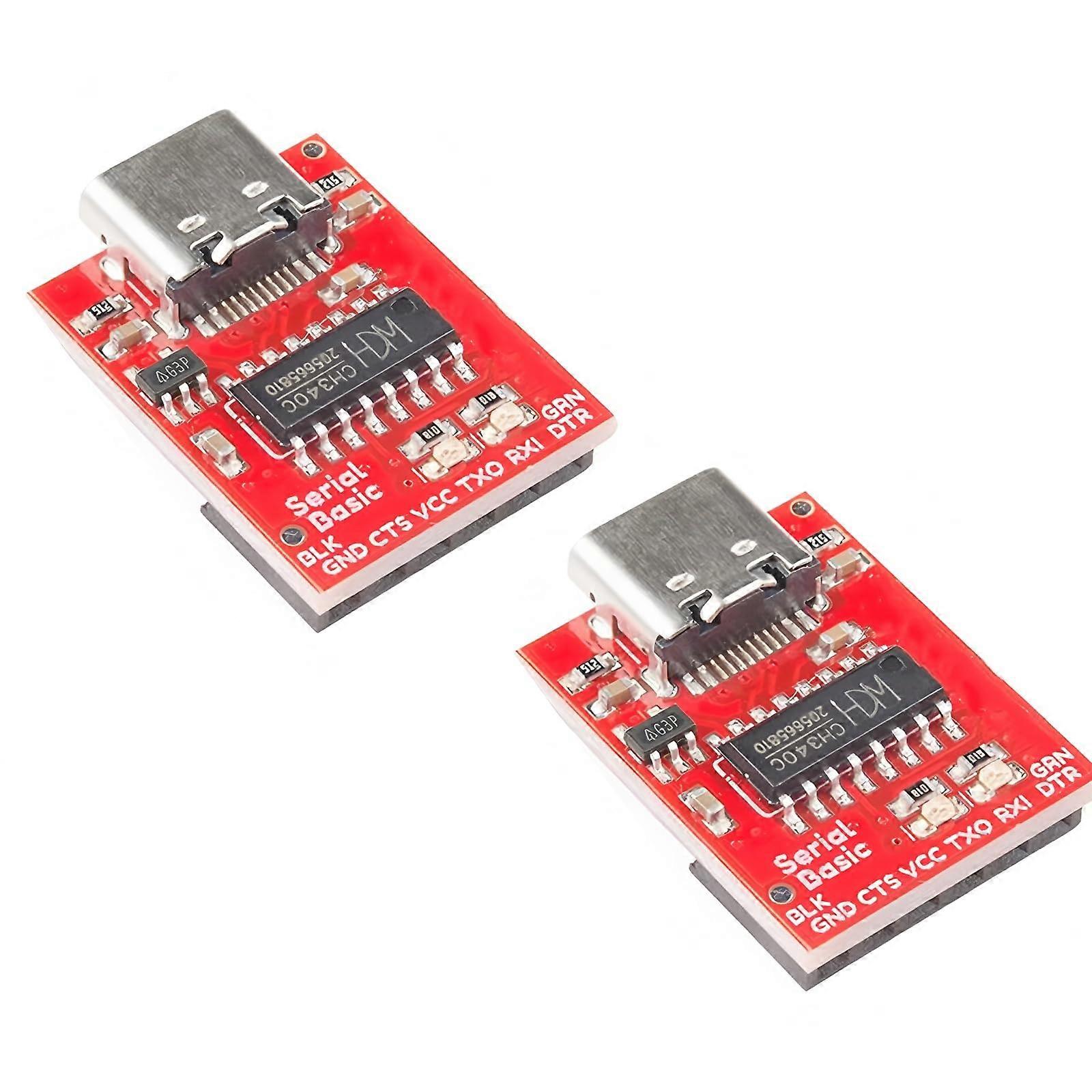 Type C to TTL Serial Port CH340C Module CH340 USB Bus Conversion Chip ISP Communication Connector for STM32 Serial Port Download