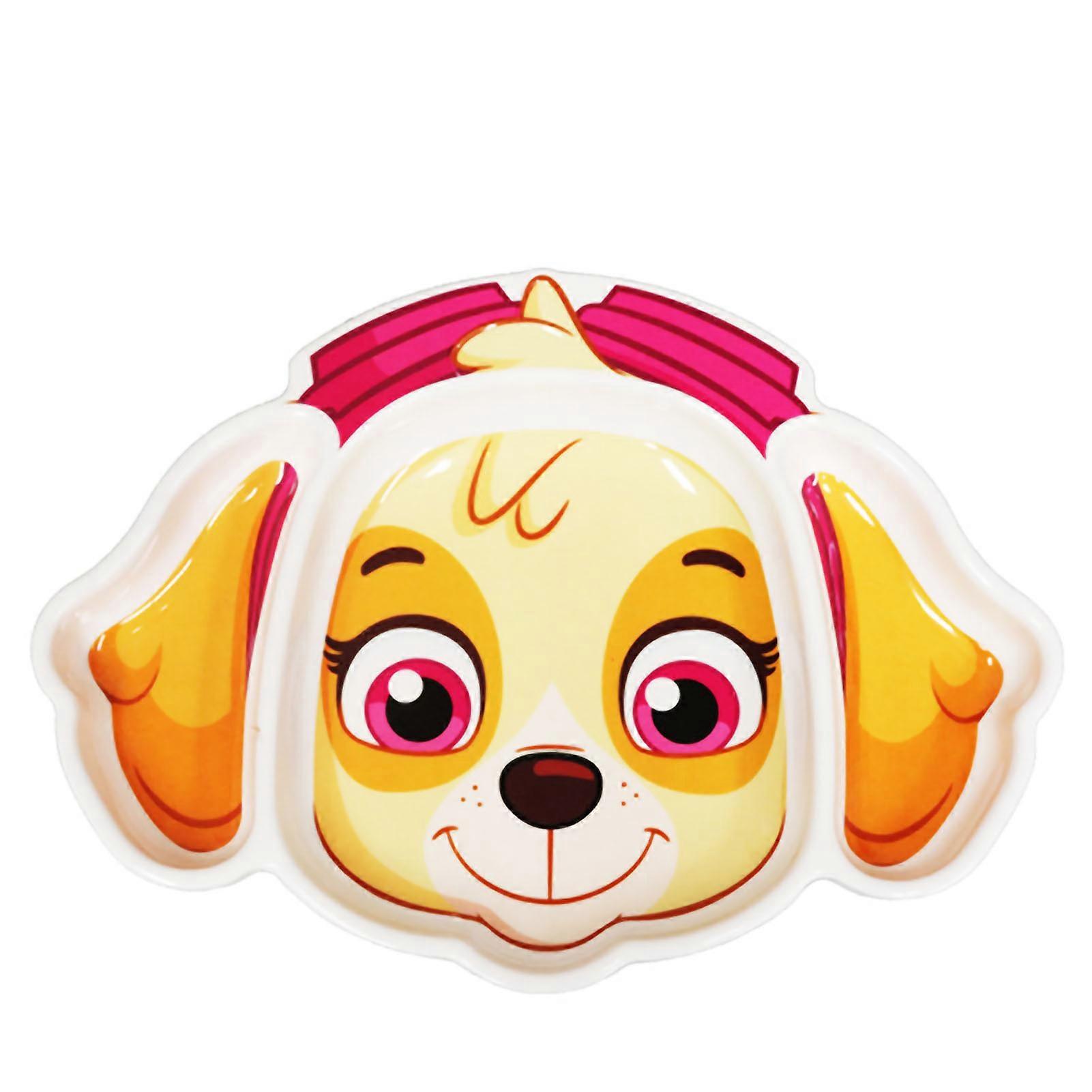 Kids Food Plate Divided Cute Lightweight Easy to Clean Cartoon Children Tableware for Home Type 2