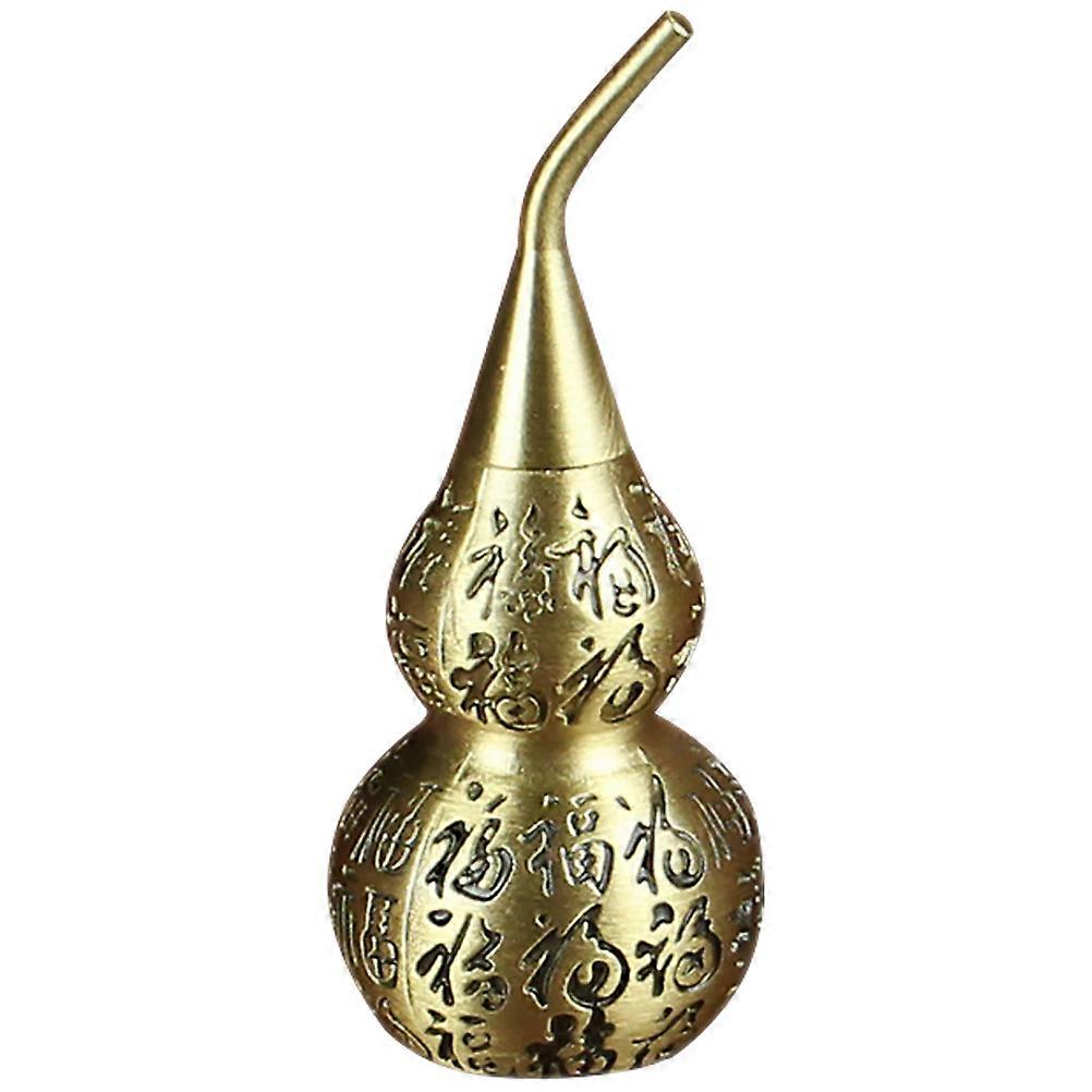 Copper Gourd Statue Figurine for Decor with Good Stability and Realistic Appearance Multi 4.5 Inches