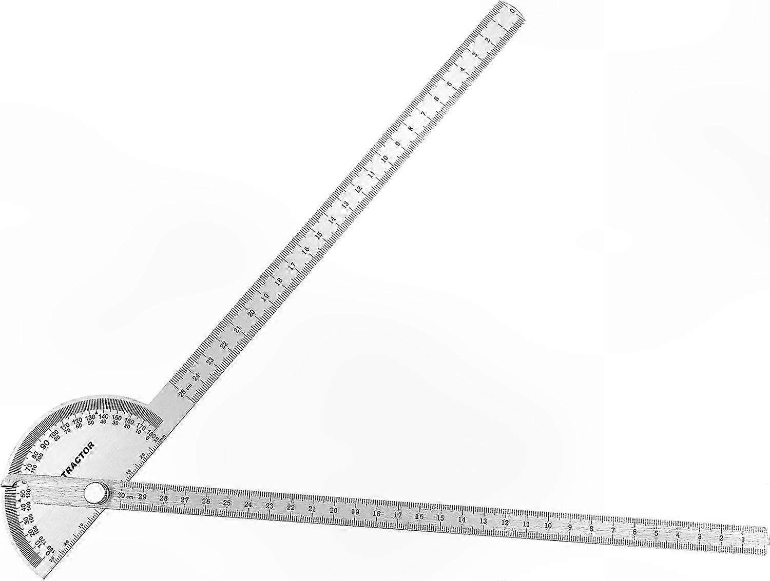 Stainless Steel 0-180 Degree Angle Protractor for Painting and Drafting
