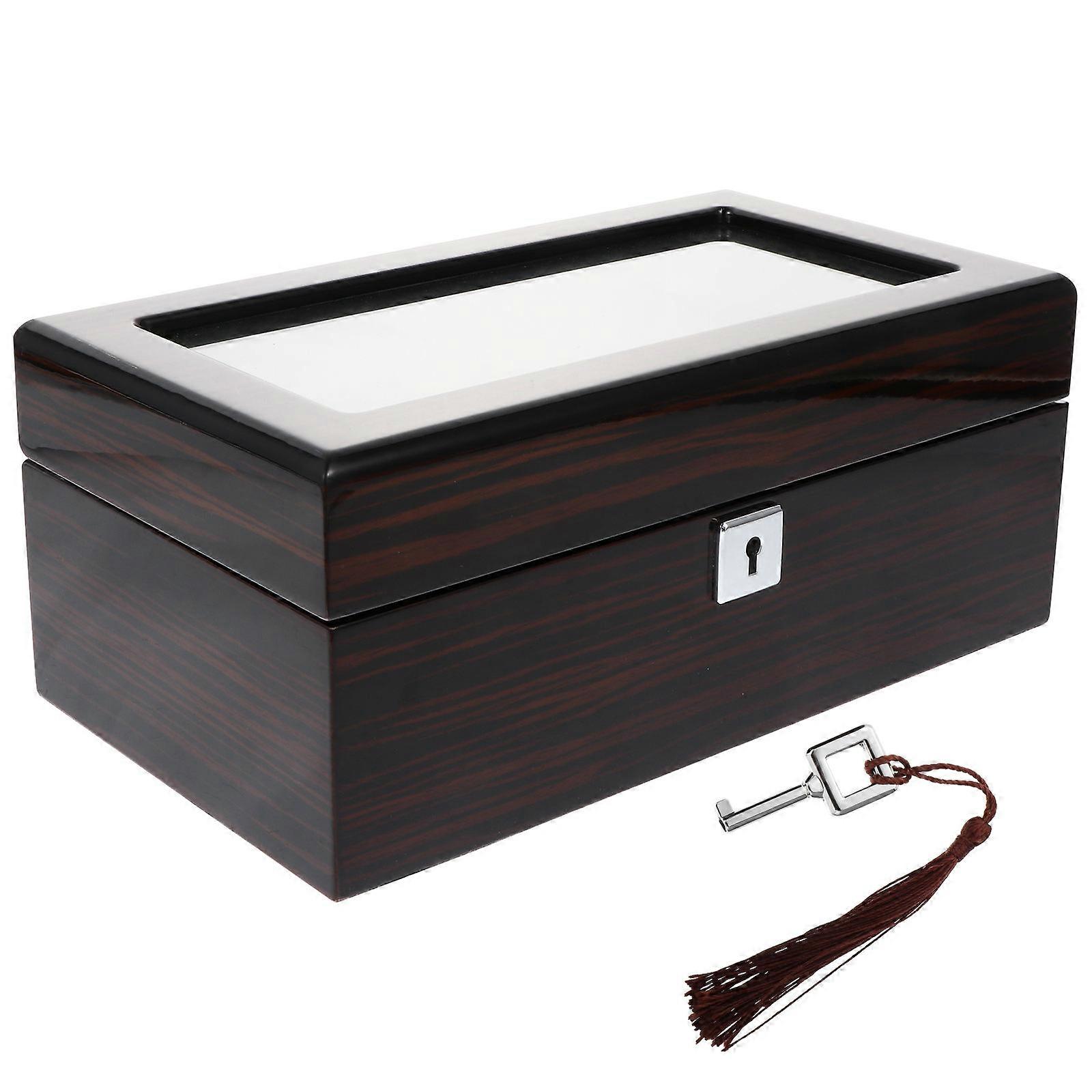 Portable Watch Display Case Box For Jewelry Storage Designed For Both Men And 24.5x13.5x10.5cm Ideal For Home Or Travel Use 1Pcs