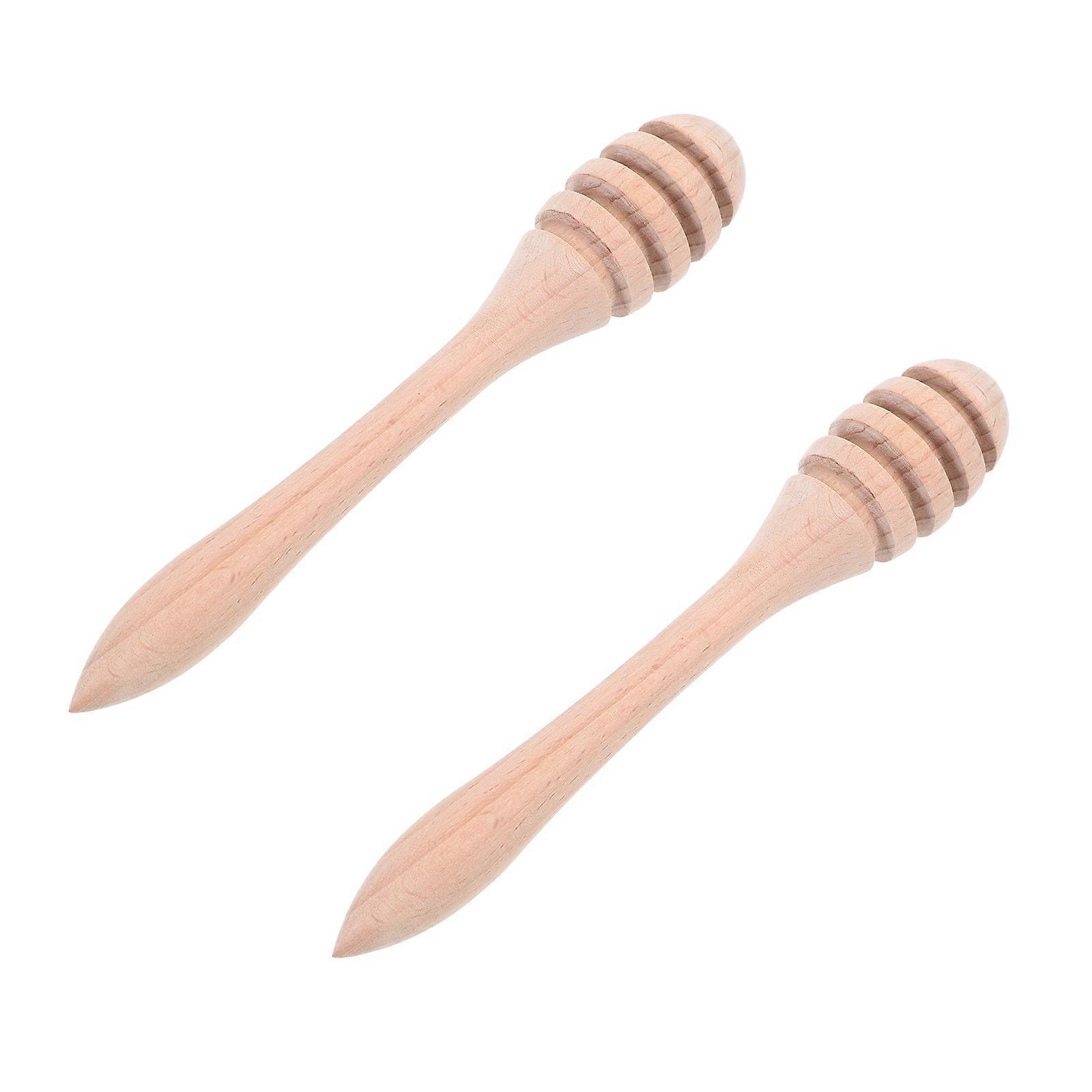 Honey Dippers 2Pcs Wood Stirring Wands Suitable For Homemakers With For Long Term Use