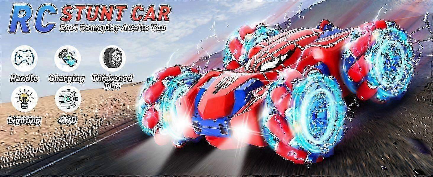 360 Rotating Spider RC Car for Boys - 2.4GHz Dual-Sided Remote Control Vehicle