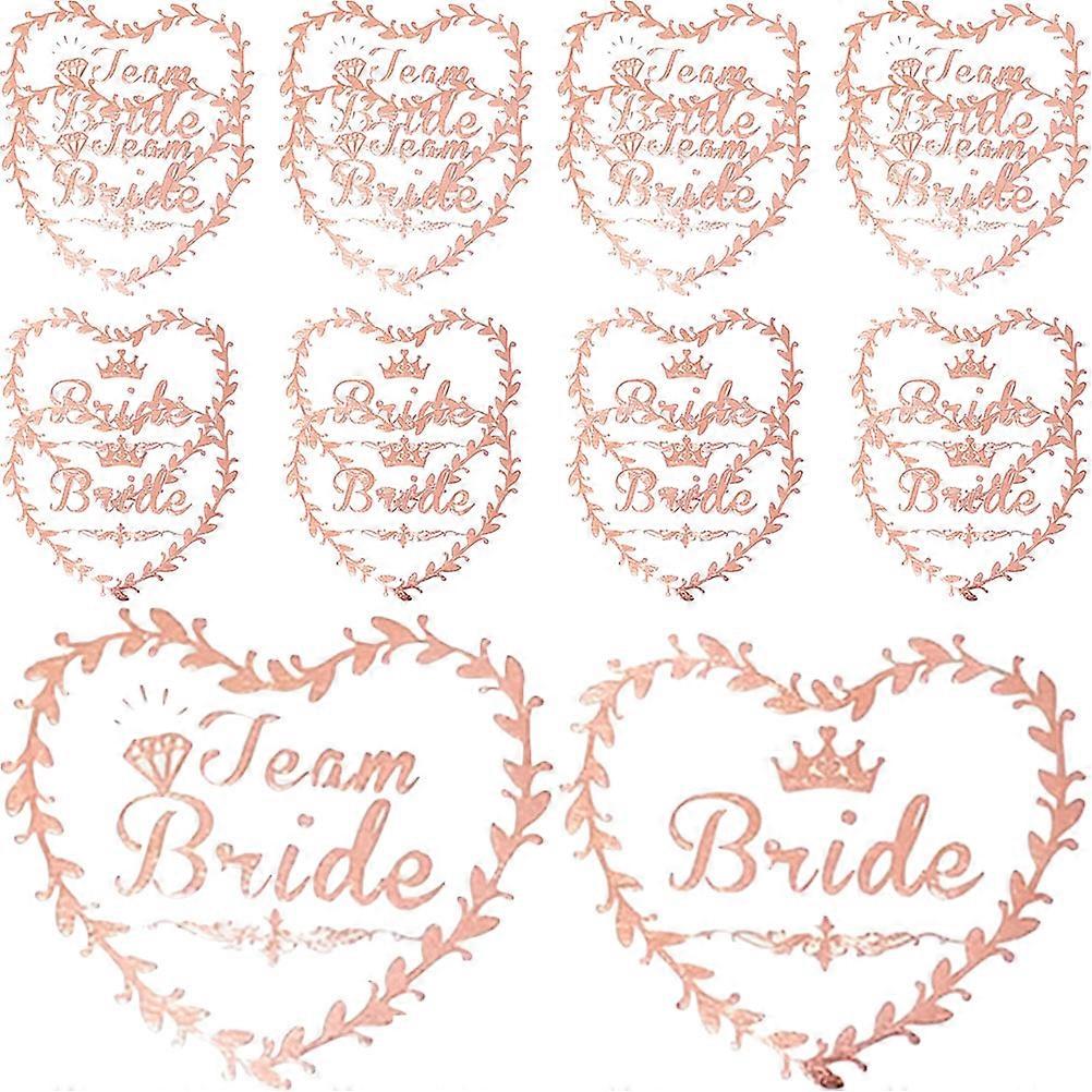 Wedding Temporary Bride Bridesmaid Stickers for 40Pcs Decor