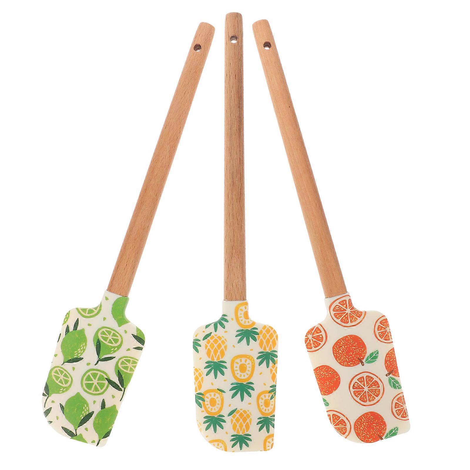 Flexible Silicone Spatula For Cake Decorating And Designed For Home Bakers 3Pcs