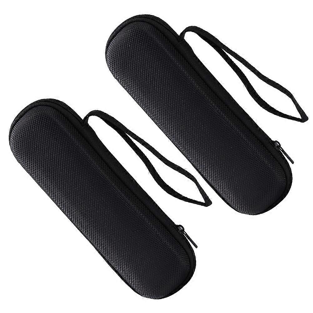 Portable Mini Earphone Bag With Compartmentalized Data Cable Storage Case Suitable For Travel 2Pcs