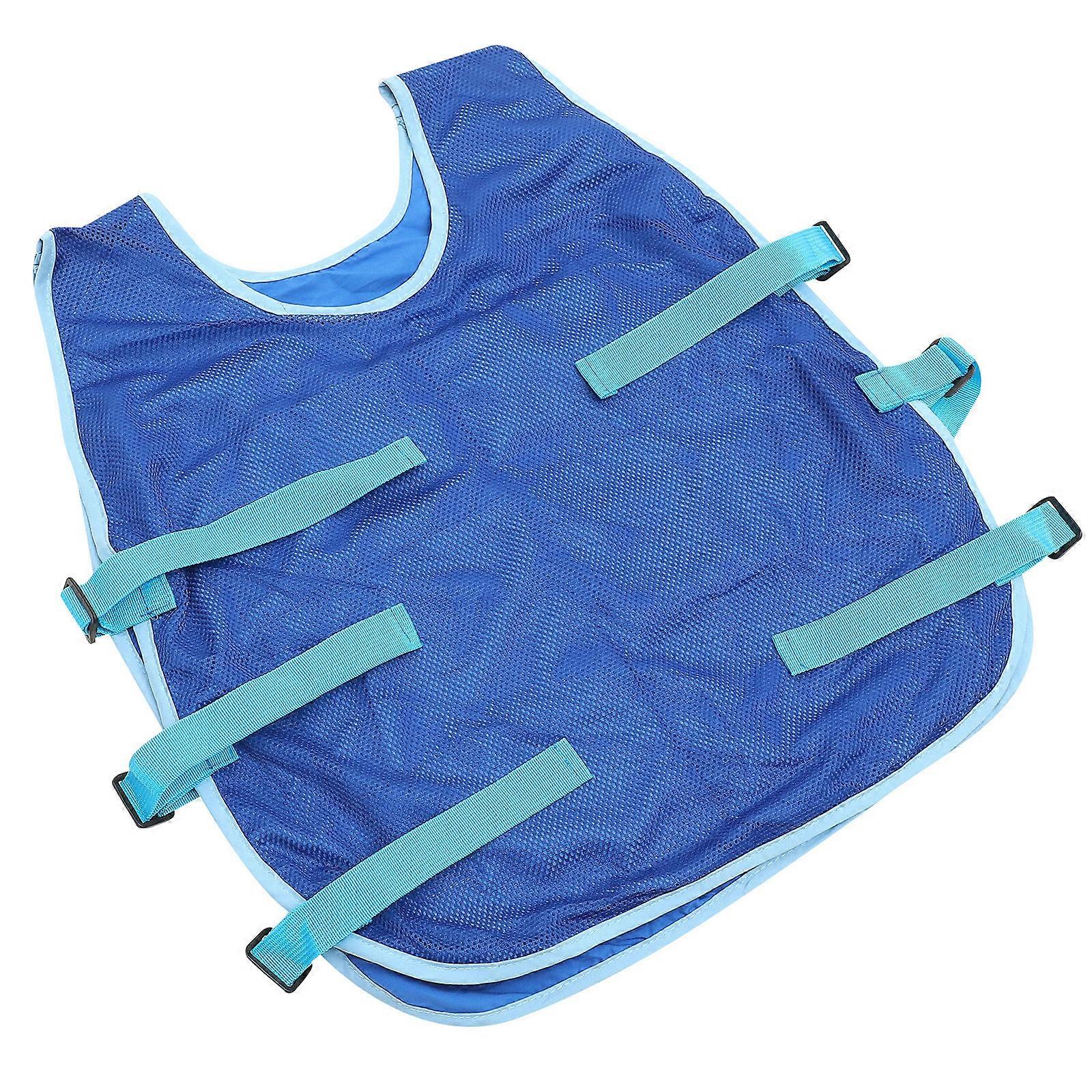 1 Set Cold Pack Cooling Vests For Summer Outdoor Use Ideal For Fishing And Camping In Blue Color