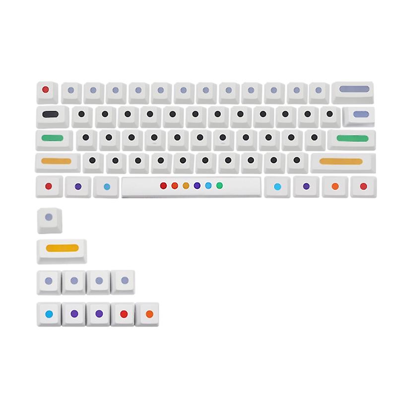 71keys Oem Profile Custom Keycaps Pbt Dye Sublimation For Cherry Mx Switches