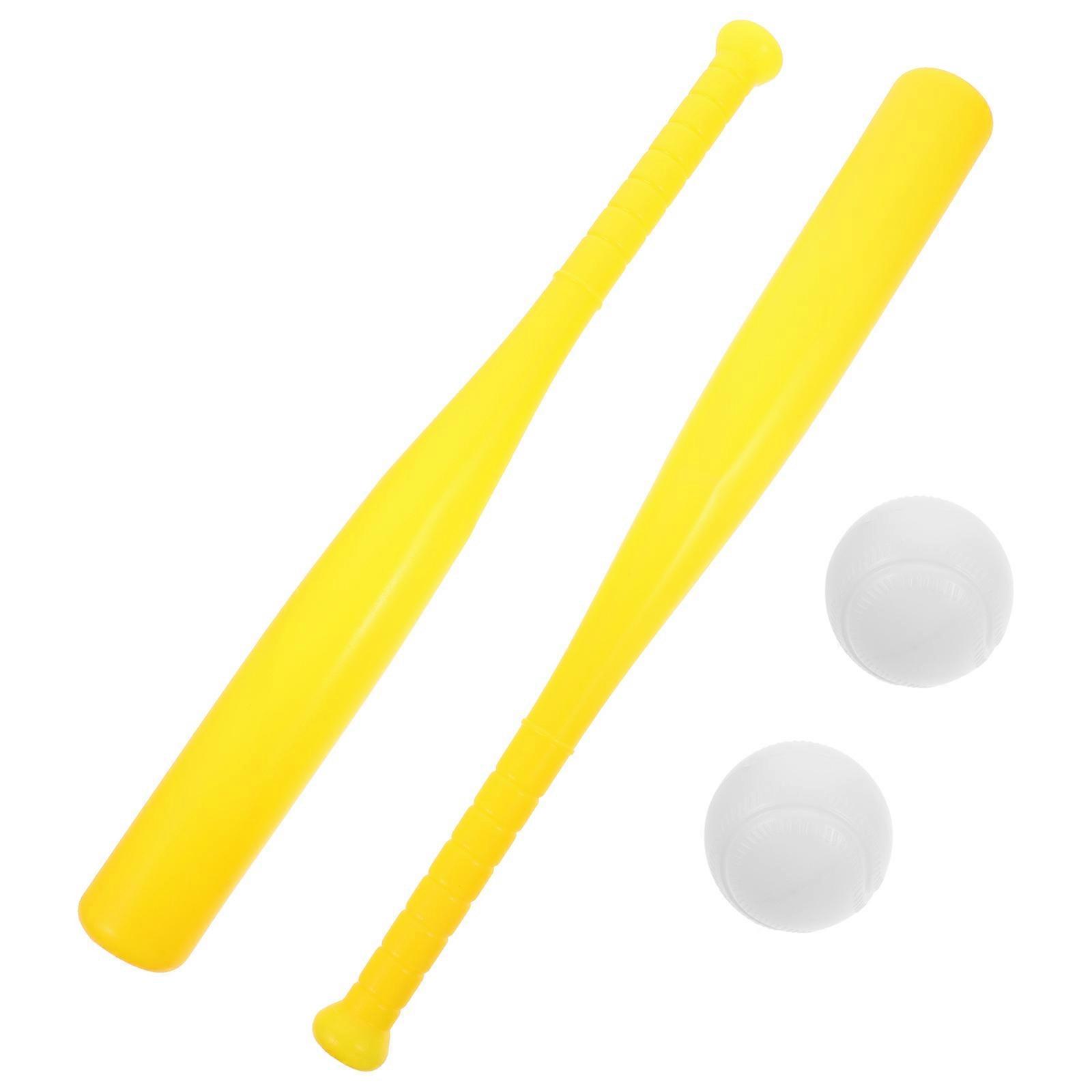 Toddler Baseballs 1 Set Elastic Baseballs Sports Equipment Yellow Bouncing Leisure Activities 4Pcs