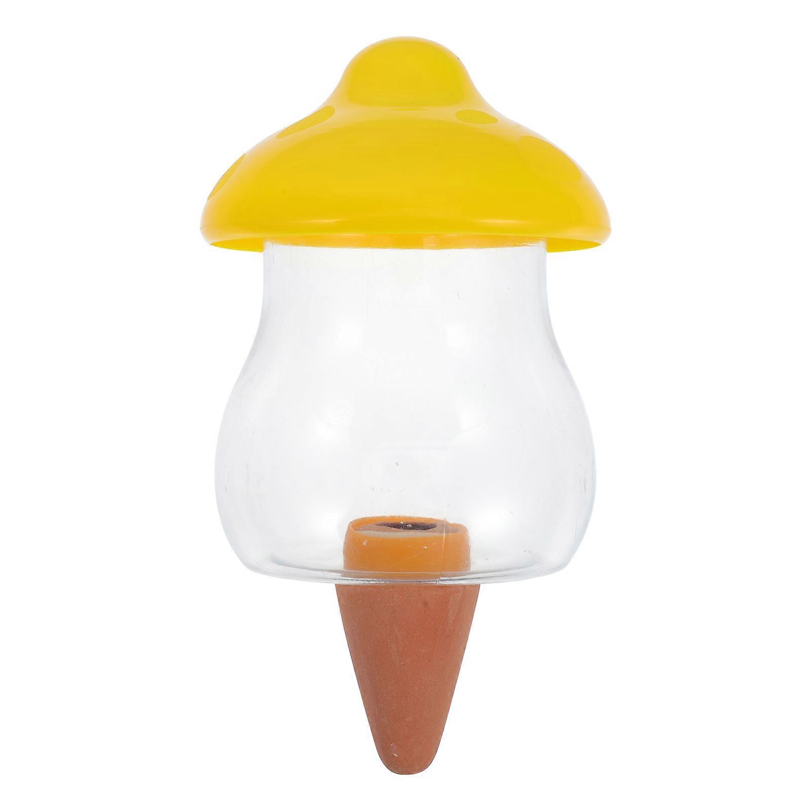 Yellow Automatic Plant Watering Dripper for Home Use Made of Plastic