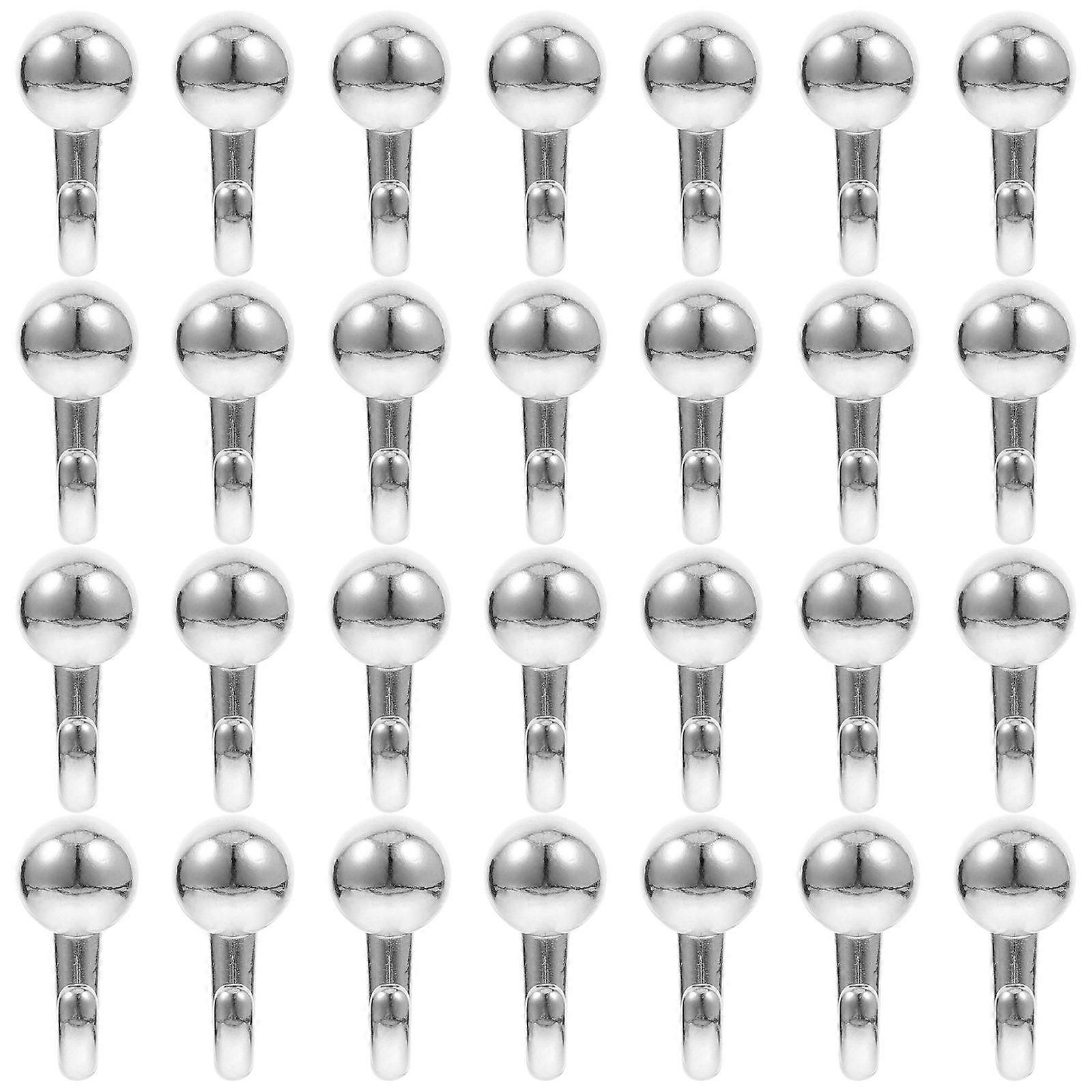 Decorative Push Pin Hooks 30Pcs Designed For Hanging Picture Frames And Keys Durable Zinc Alloy Material For Stylish Home Organization