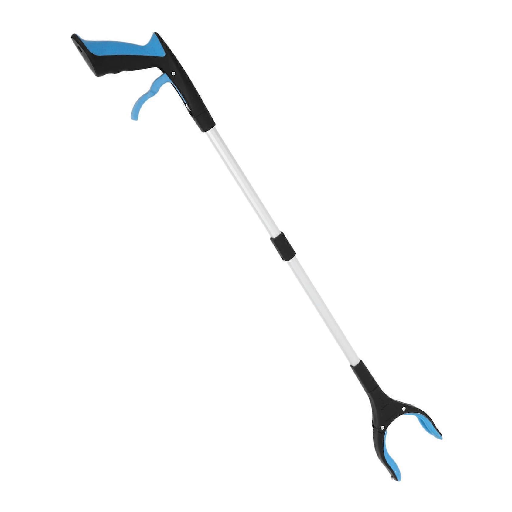 Foldable Grabber for Seniors, Lightweight Trash Picker with Magnet for Garden Waste and Garbage Collection, Aluminum Alloy, Portable and Compact, Blue