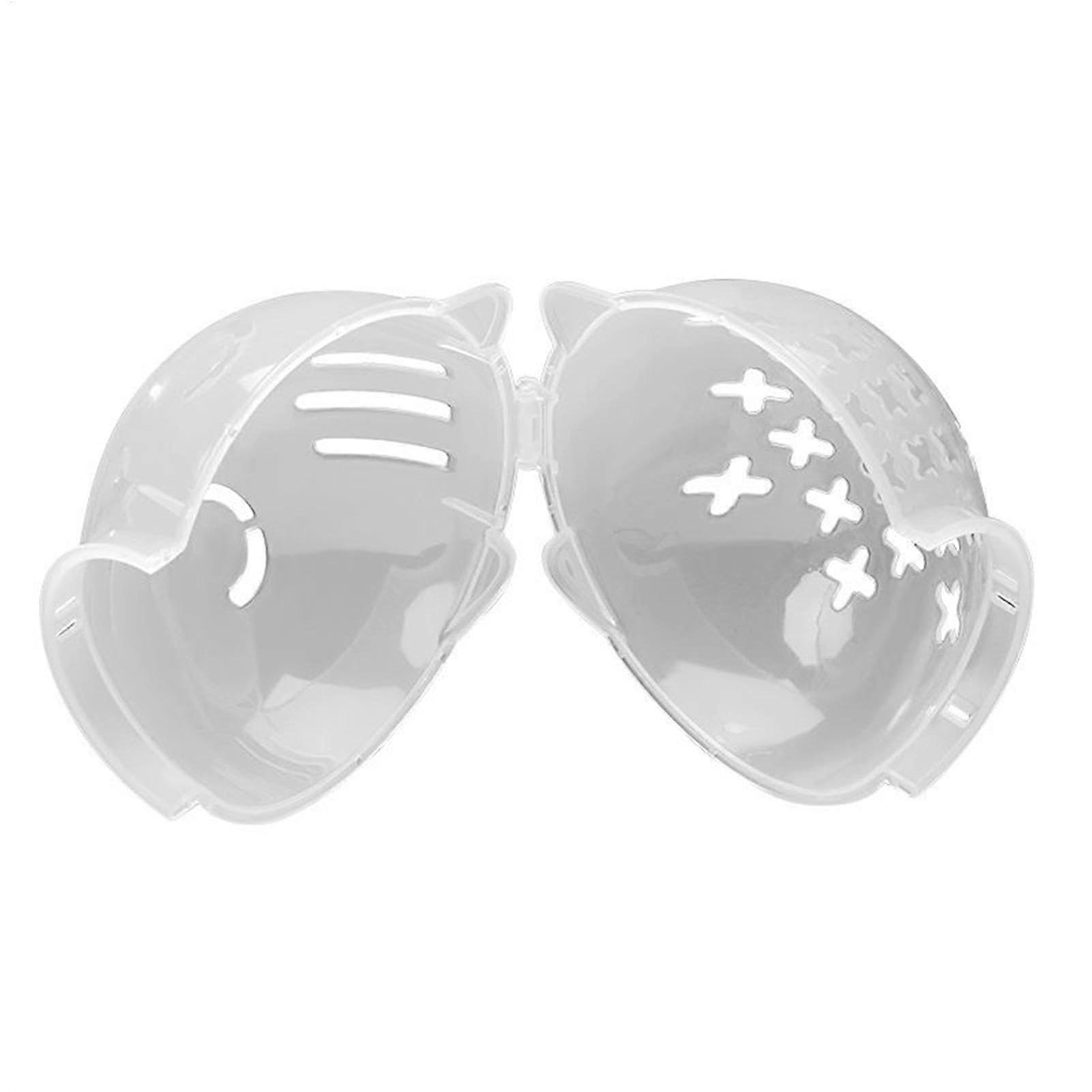 Pet Guard, Kitten Helmet, Transparent Comfortable, Cat Muzzle for Biting Prevention, Grooming, Vet Visits, 5.43 x 5.75 x 3.07 inches