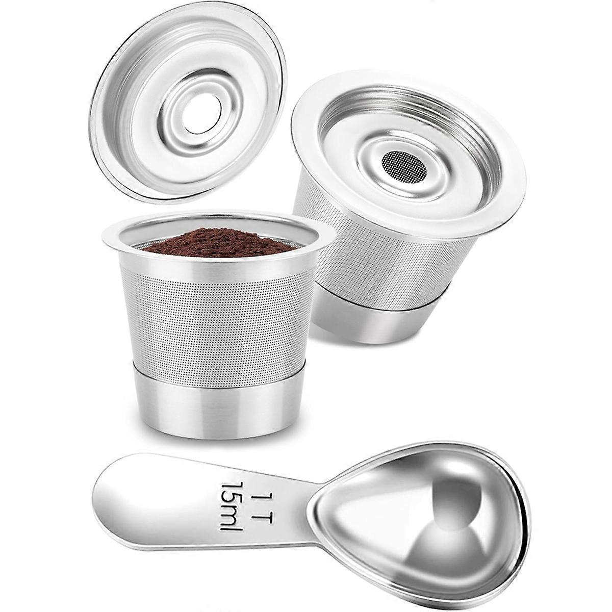 Reusable K Cups and Coffee Pods for Coffee Maker PB051 & CFP101/PB041-Stainless Steel K Cups Coffee Filters