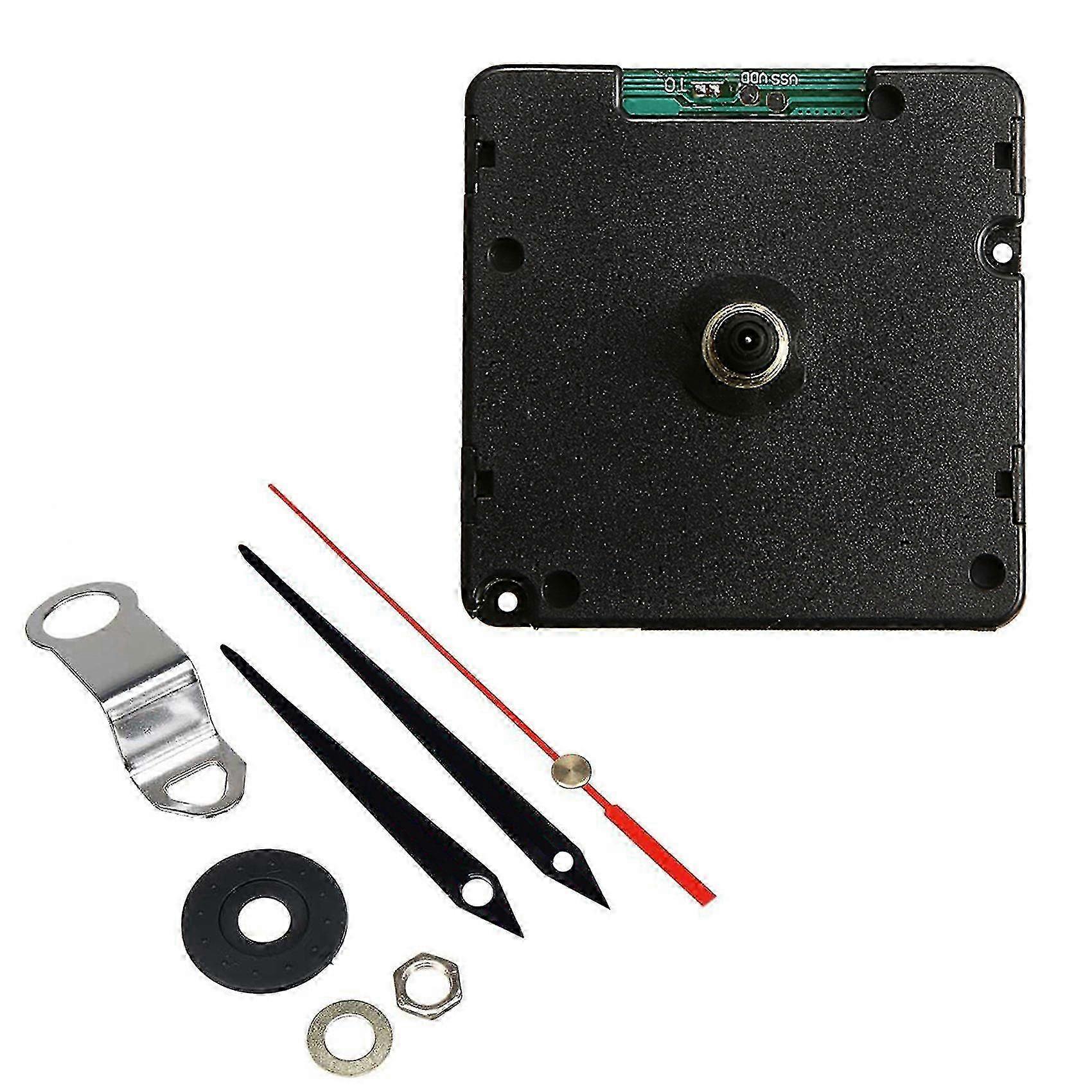 Radio Controlled Silent Quartz Clock Movement Mechanism Replacement Kit for Wall Clock Repair with DCF Time Signal Mode