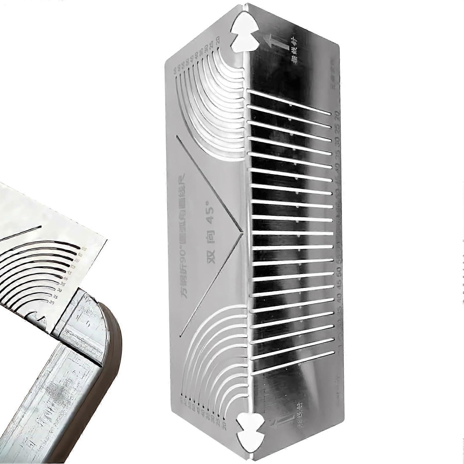 Precision Flex Angle Tool - Adjustable Arc Marking Tool with Scribe Needle | Accurate Linear Arc Layout Ruler for Woodworking