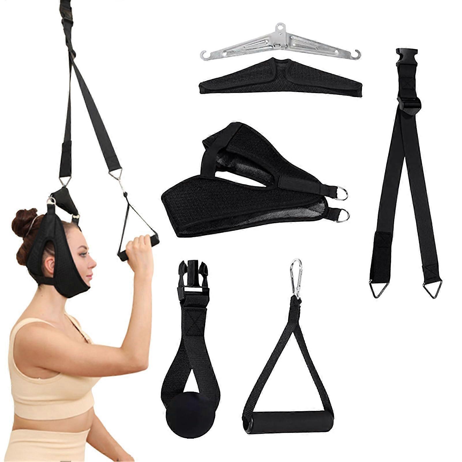 Professional Neck Pull Device Over-The-Door Neck Traction Device Portable Neck Sling For Home Use