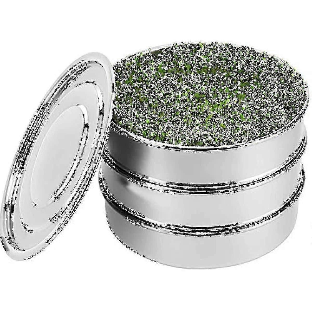 For Stainless Steel Mesh Seed Sprouting Tray Kit - Stackable Seed Propagator for Easy Seed Germination