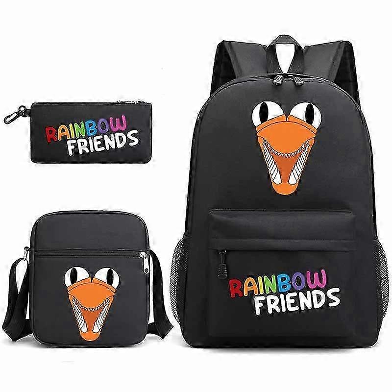 3Pcs/Set Roblox Rainbow Friends Backpack Bag Lunch Bag Pencil Case