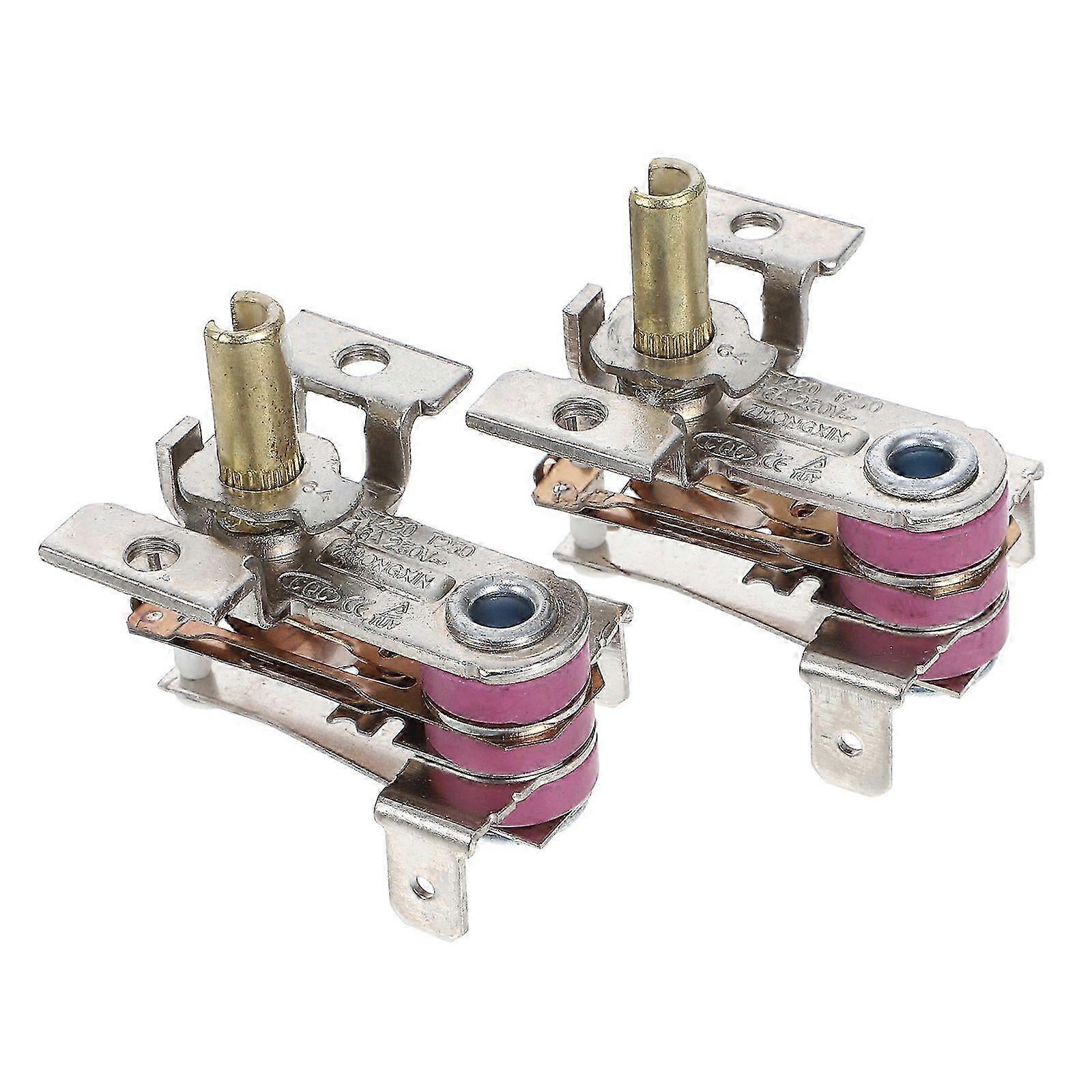 2Pcs Adjustable Thermostat Control For Electric Heating Equipment High-efficiency Temperature Controller Replacement Part For Electric Heater Temperat