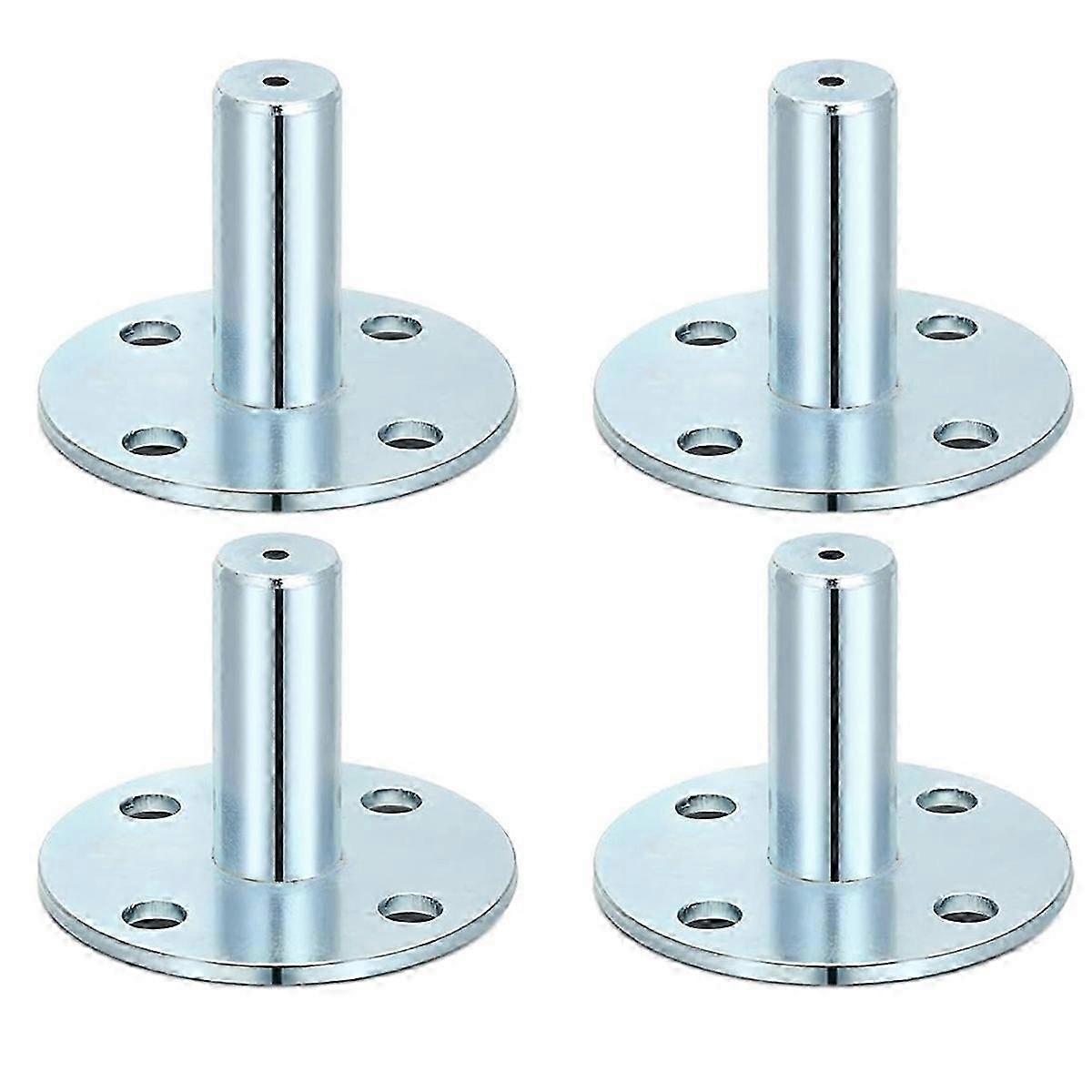 4 Pcs Caster Socket Broad Brimmed top Hat Caster Sockets for 7/16 Caster Stem Metal Caster Sleeve In