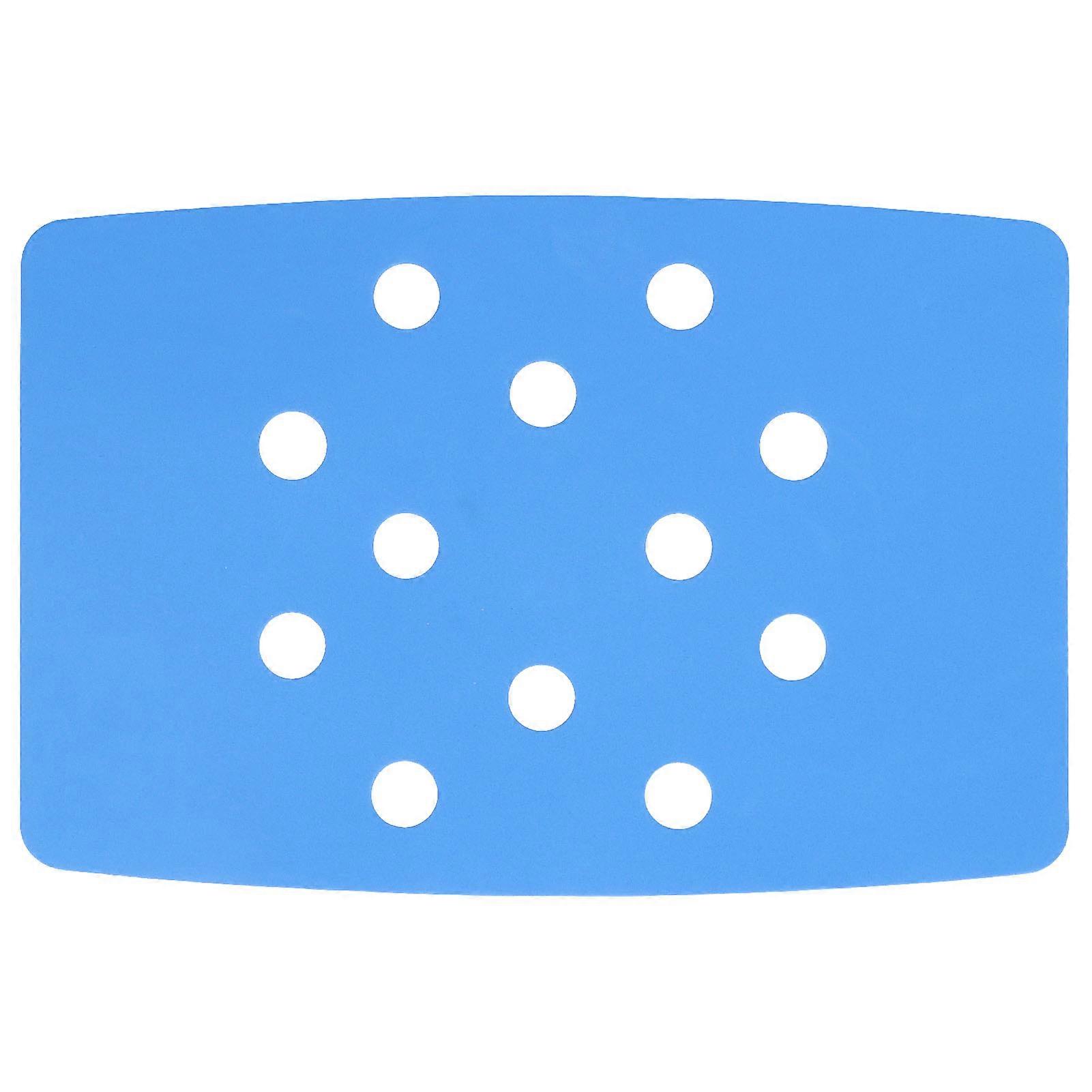 Perforated Shower Chair Cushion, Portable Design, Keeps Warm, Blue