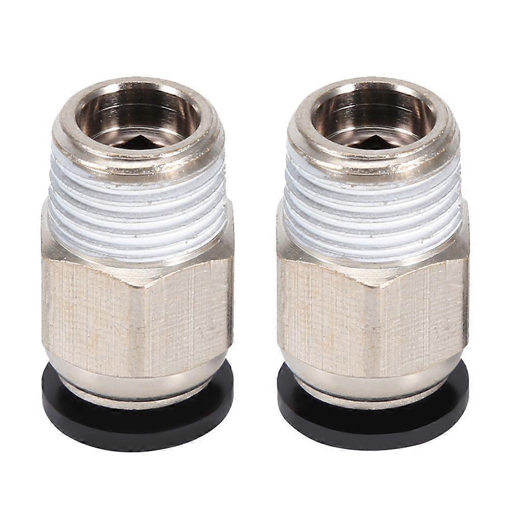 8mm G1/4in PC Thread Pneumatic Quick Connector, 2Pcs, Straight Type, PC8-02, Pneumatic Fitting