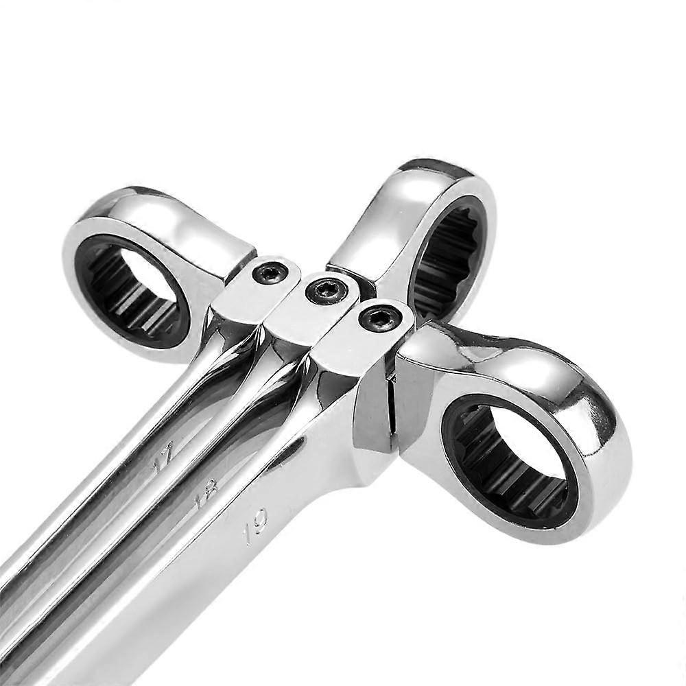 Spanner Set, Adjustable Ratchet Wrench, 72-Tooth Ratchet, Internal Hex, Dual-Purpose, Cross-Border Tool