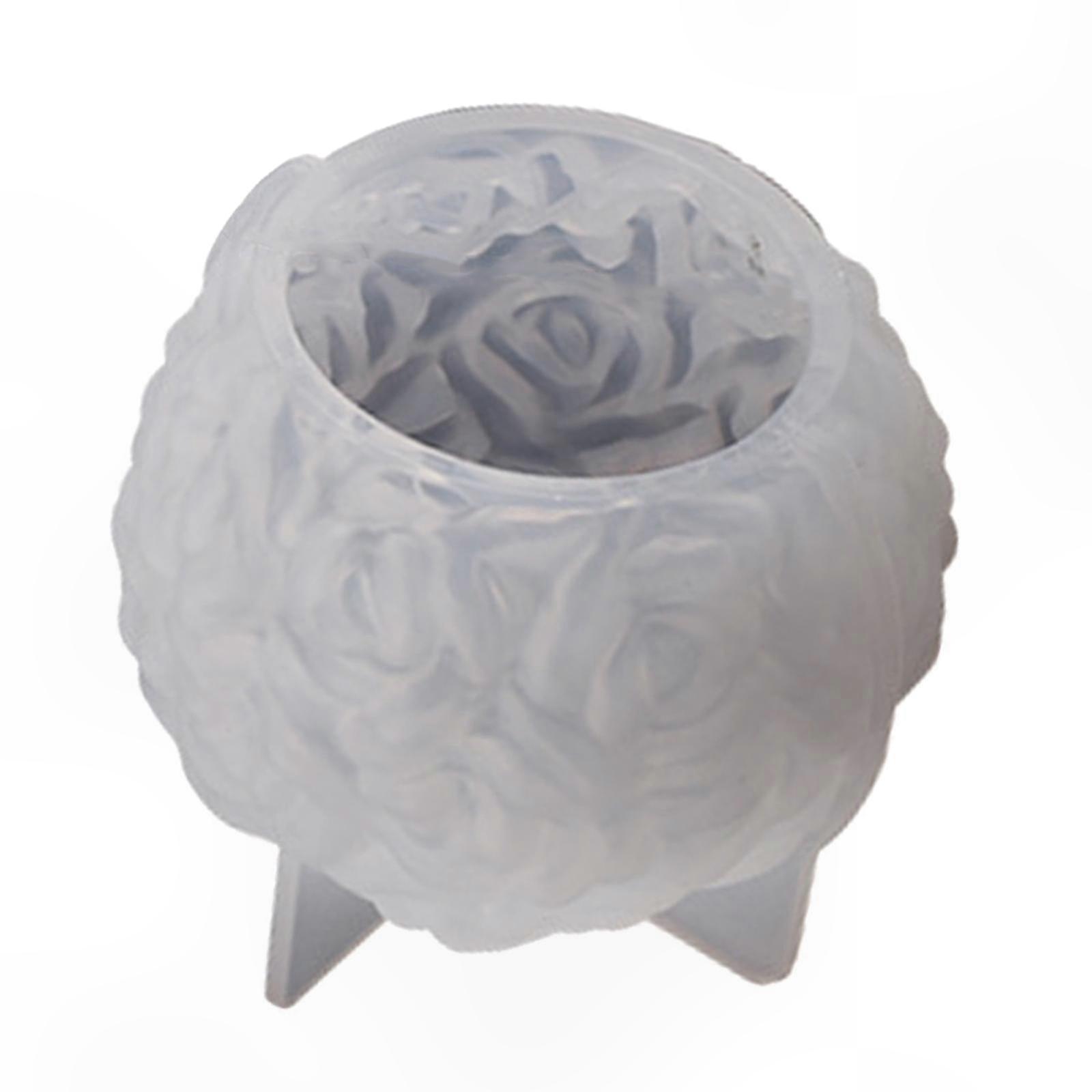 Silicone Mold for Crafting Flower-Shaped Candles and Soap Designs Resin Casting Tool for DIY Projects at Home