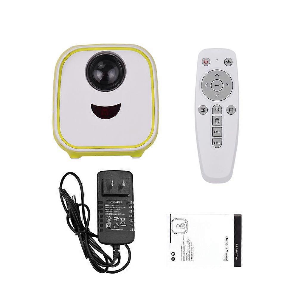 Mini LED Video Children Projector Home FamilyTheater Movie Projector 480*320 Native Resolution 50000 Hours with Remote Control for Laptop PC TV Gift f