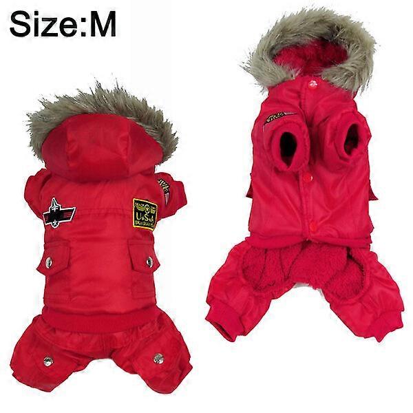 Pet thickened jumpsuit, three-layer material, suitable for small pets