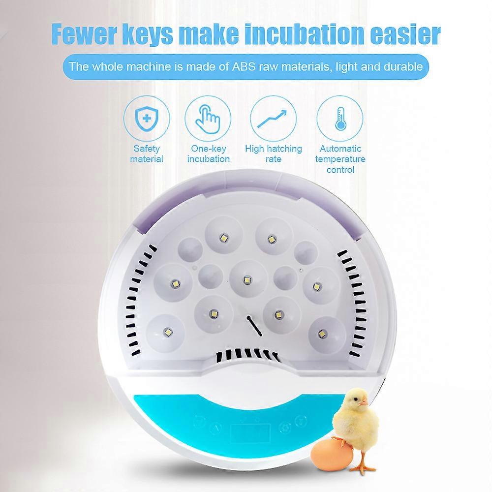 9-Egg Incubator with Touchscreen, Temp Display, 24.3cm x 8cm